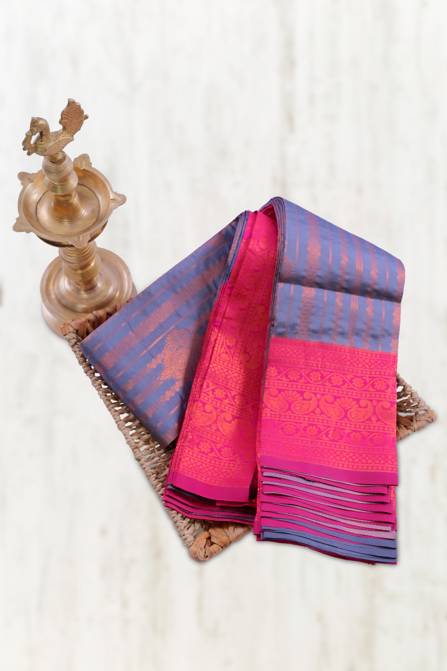 Timeless Elegance Big Border Saree with Grand Zari Work from JCSFashions