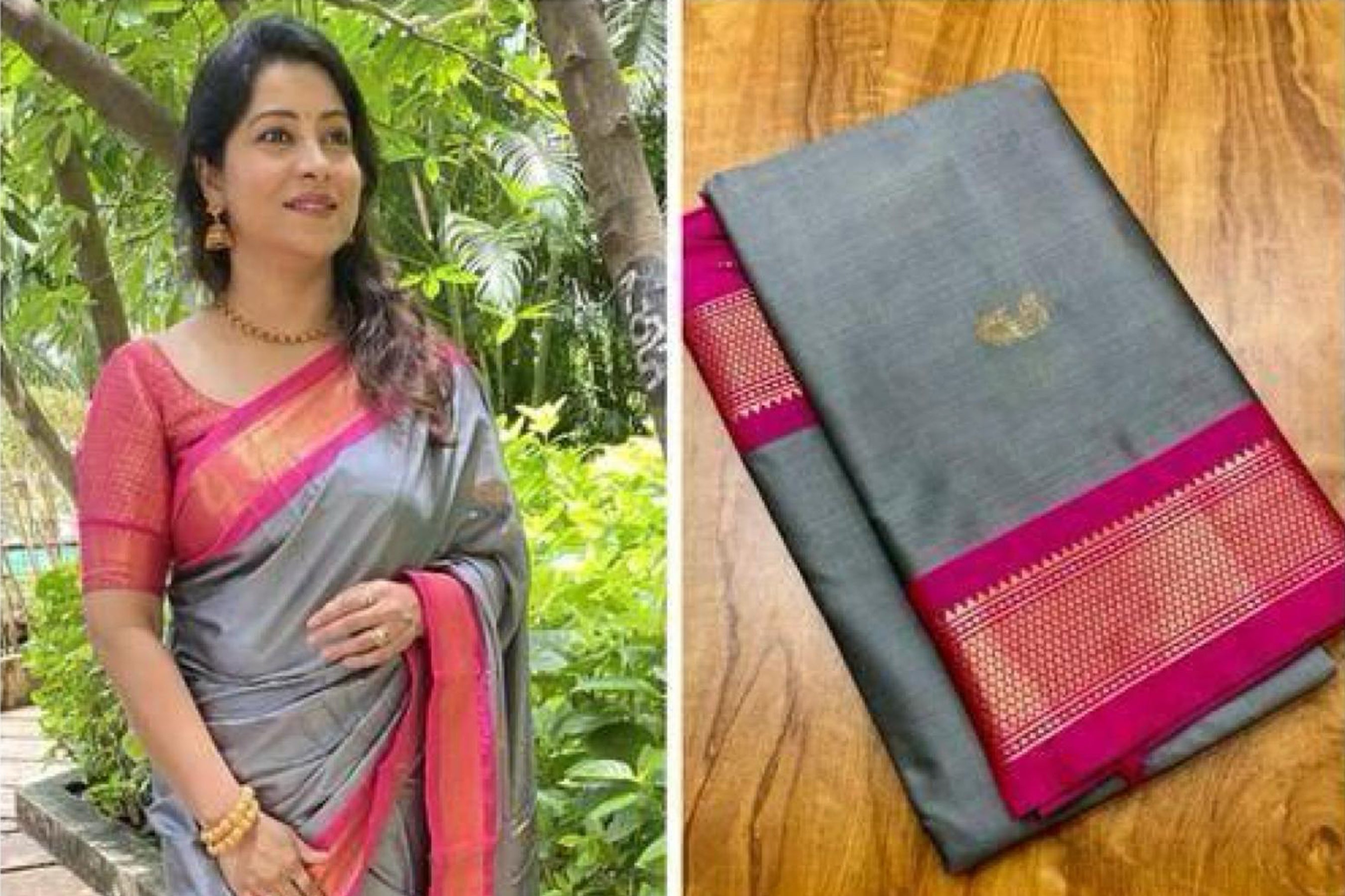 Traditional Paithani Cotton Silk Saree with Matching Blouse Saree JCS Fashions