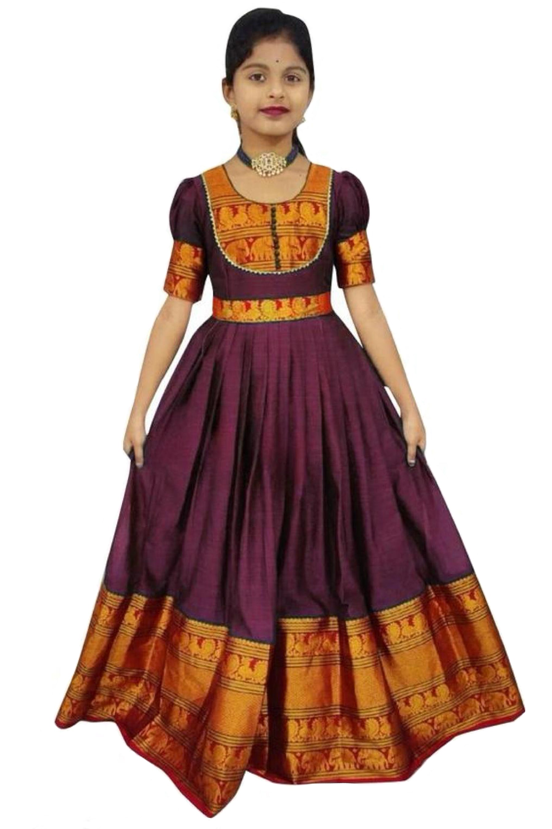 Silk Cotton Evening Gown for Girls: Elegance Meets Comfort at JCSFashions GIRLS JCS Fashions