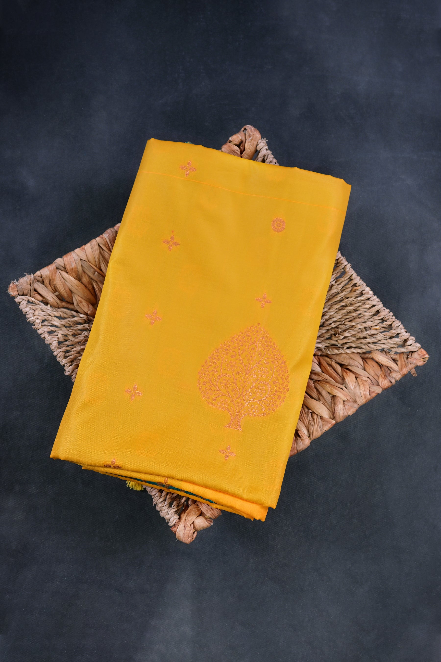 Elegant Kanchipuram Semi-Silk Saree with Heavy Pallu from JCSFashions