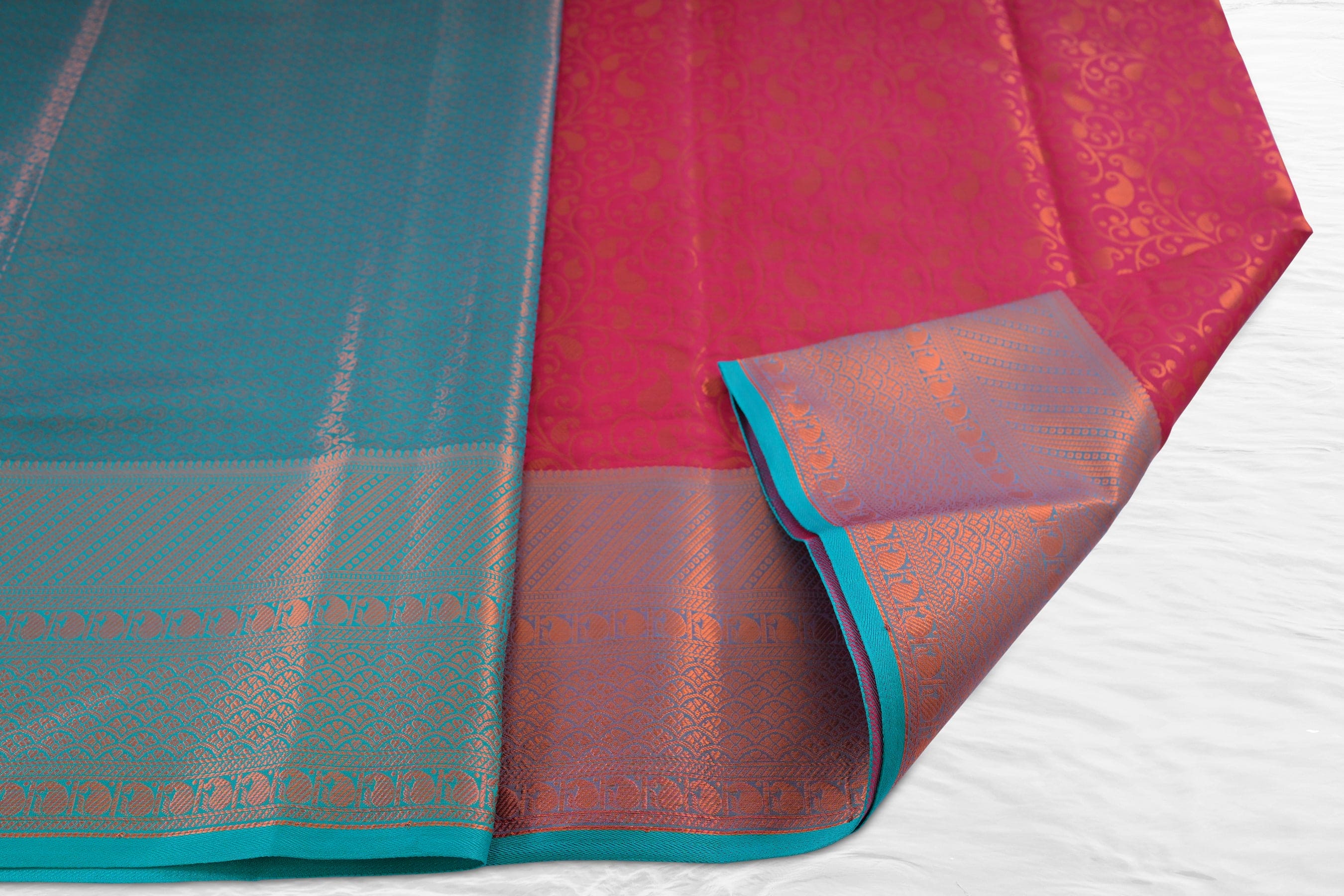 JCSFashions Grandeur Semi Silk Saree with Golden Zari & Exotic Designs Saree JCS Fashions