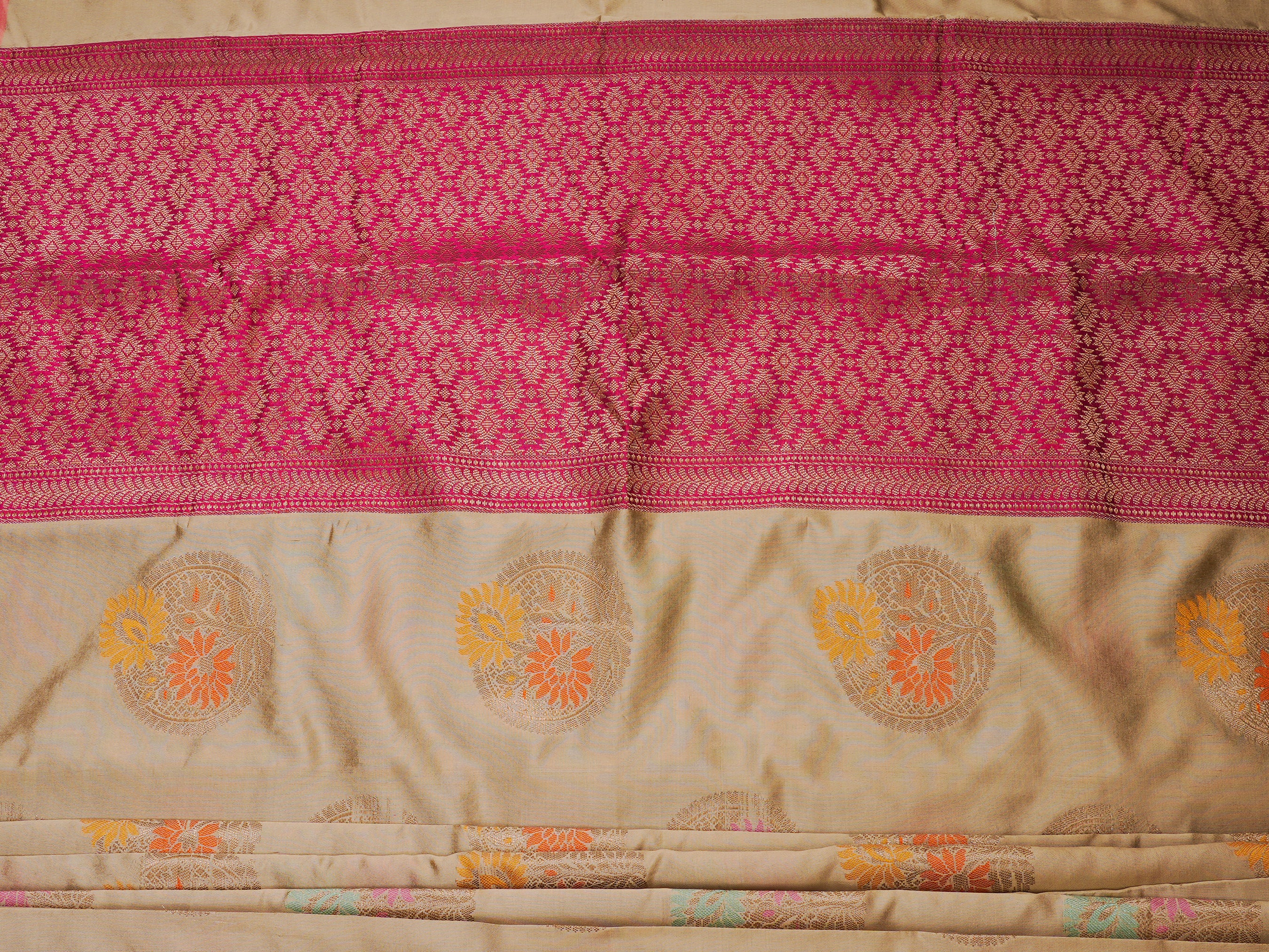 Indian Soft Semi Silk Saree With Fully Stitched Blouse