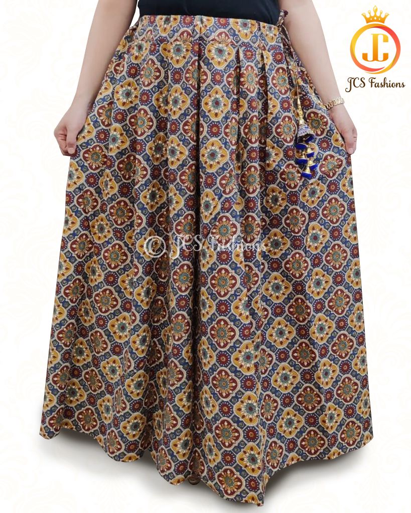 Kalamkari and ajrakh prints Lehenga/Skirt