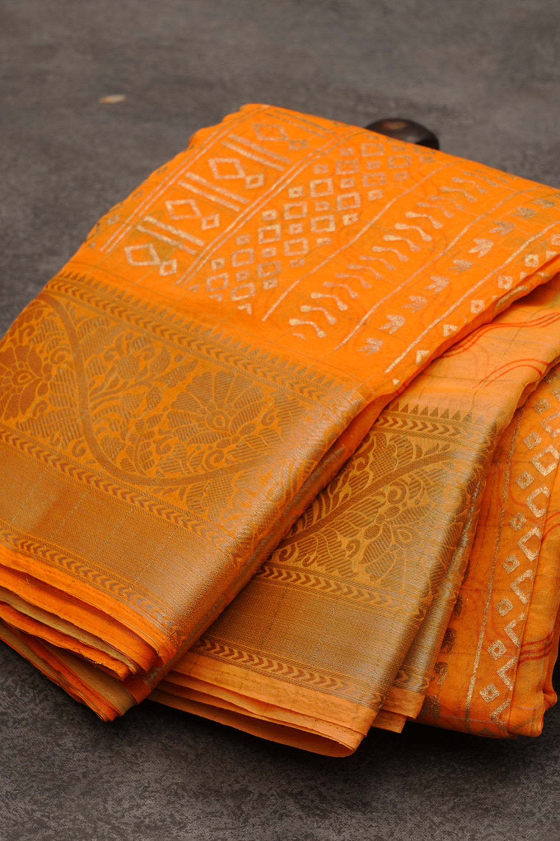 Kanchi Organza Saree with Beautiful Kanchi Border and Stitched Blouse