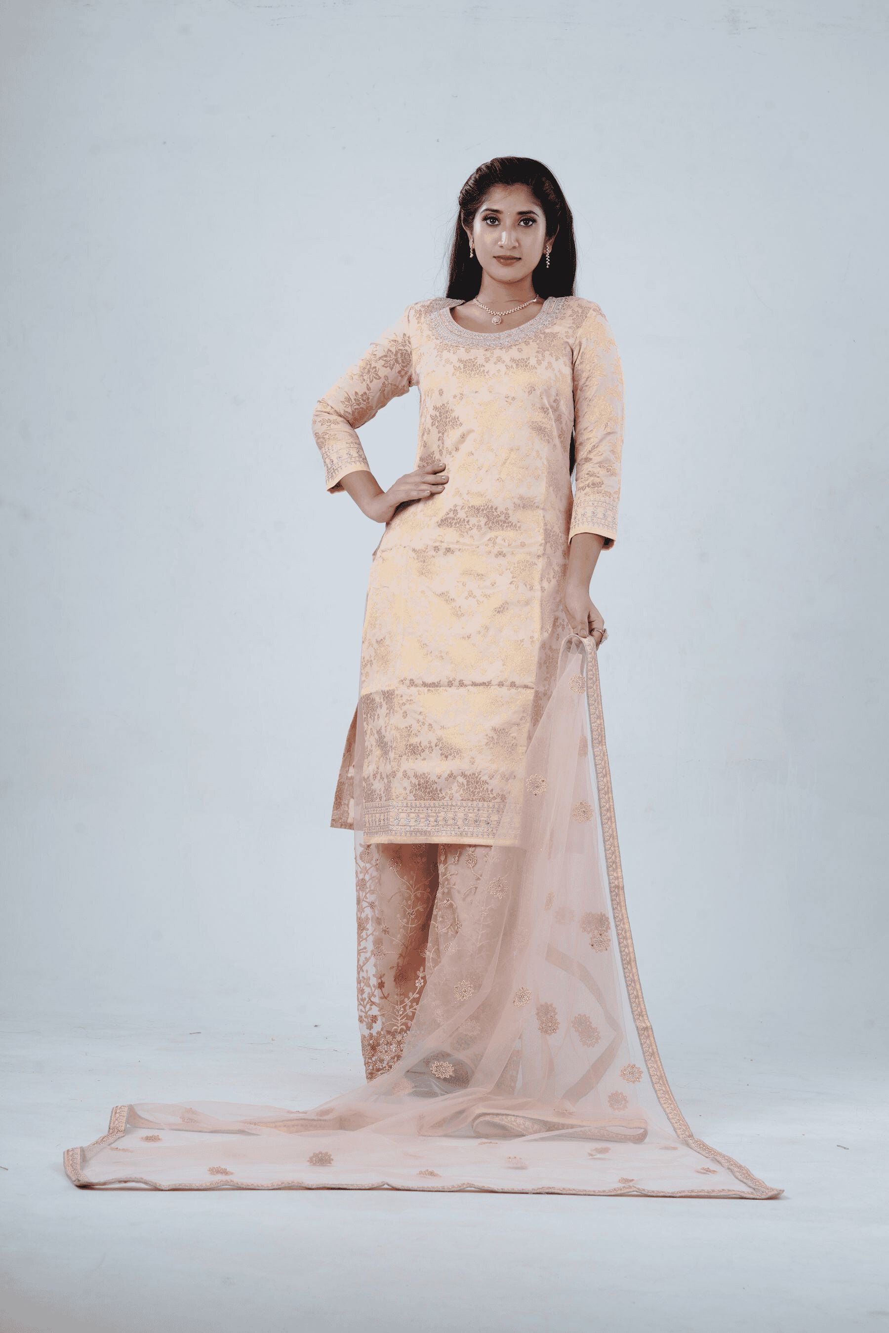 Regal Embroidered Salwar Kameez: Embrace Traditional Indian Elegance KURTI JCS Fashions