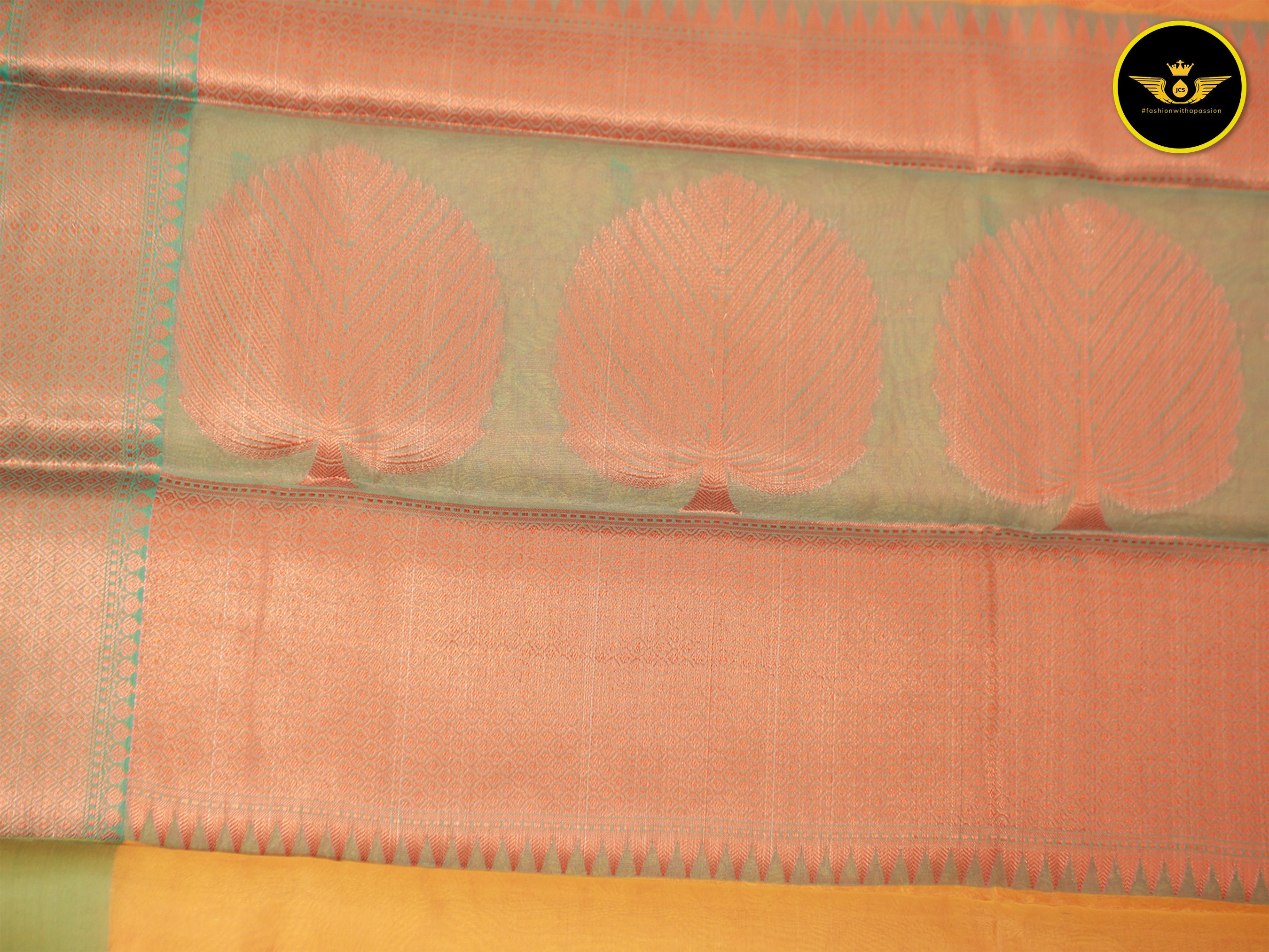 Vintage Elegance: Semi Silk Saree with Antique Zari Borders Saree JCS Fashions