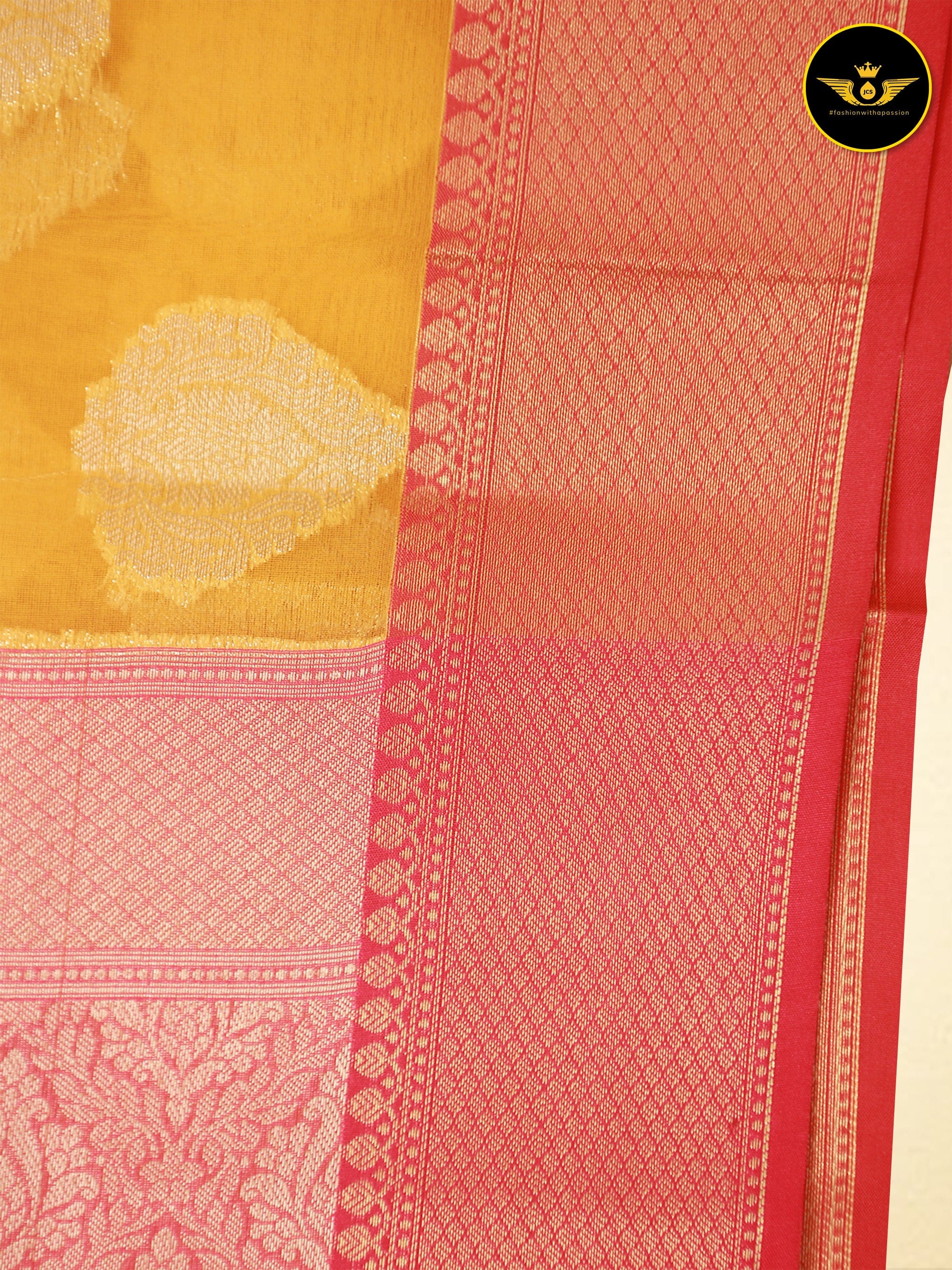 Premium Organza Pattu Saree With Contrast Brocade Blouse SAREE JCS Fashions