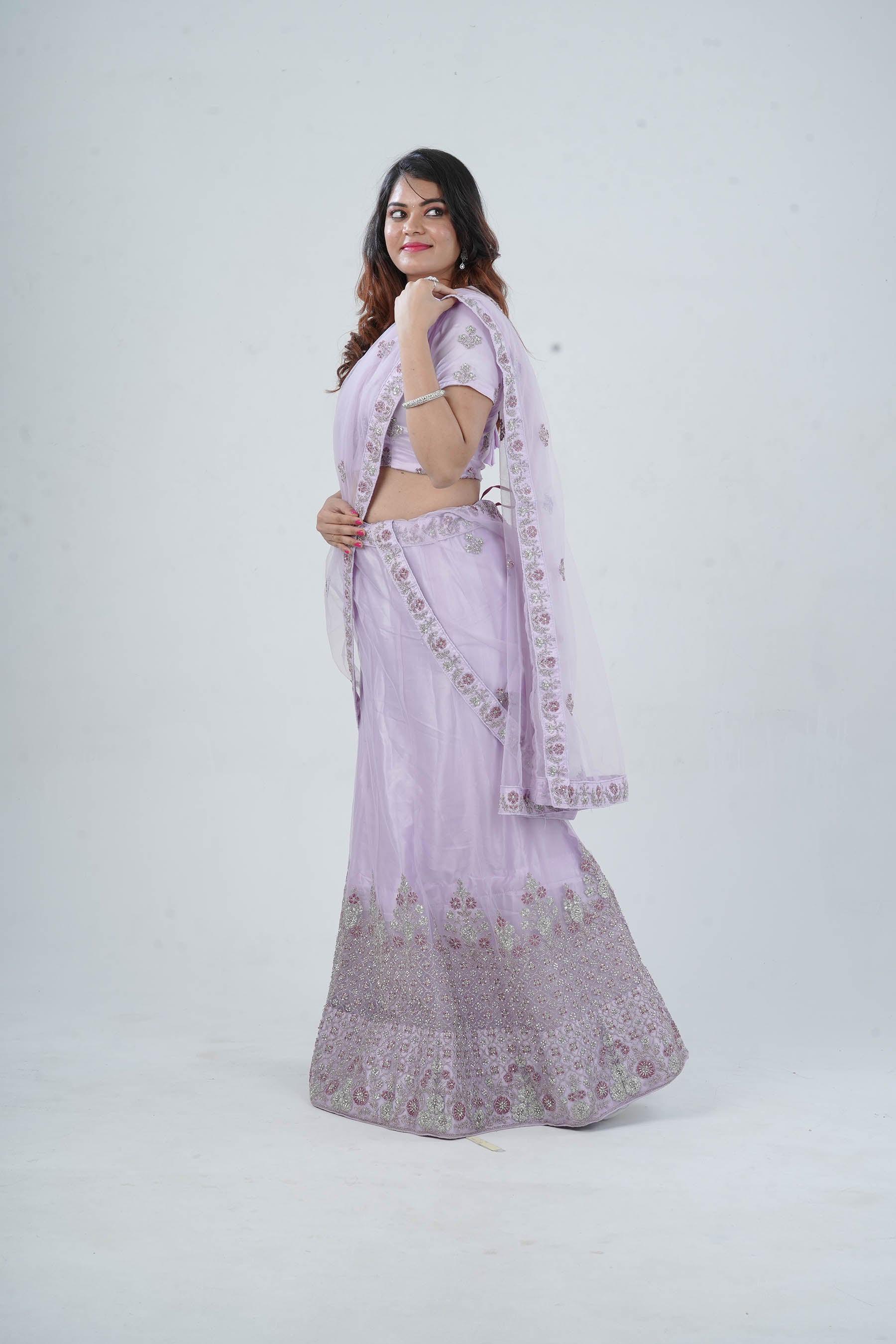 Designer Soft Net Lehenga Set with Exquisite Stone & Embroidery Detailing LEHENGA JCS Fashions