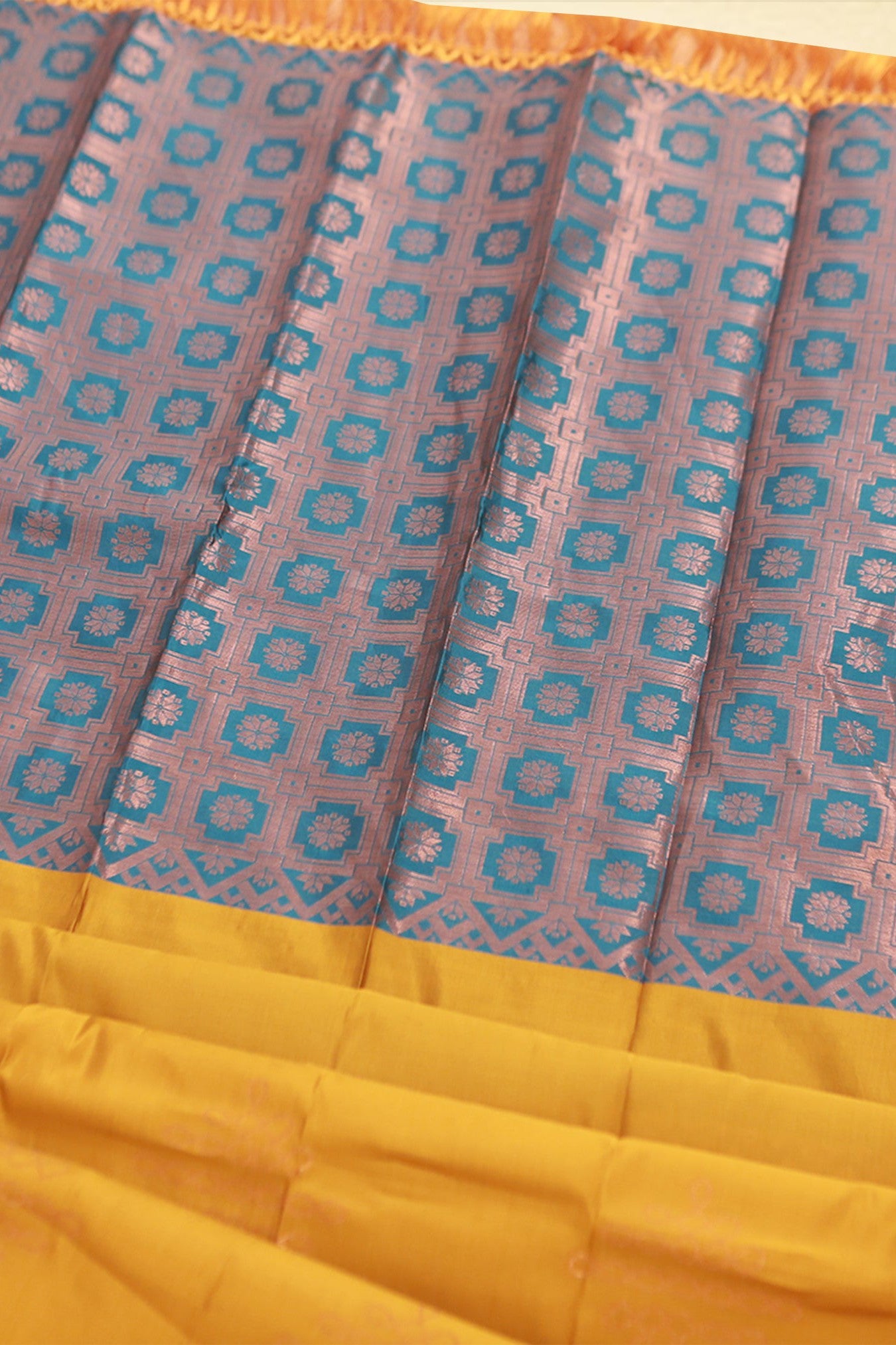 Kolam Design Rangoli Art Silk Saree - Lightweight & Comfortable Saree JCS Fashions