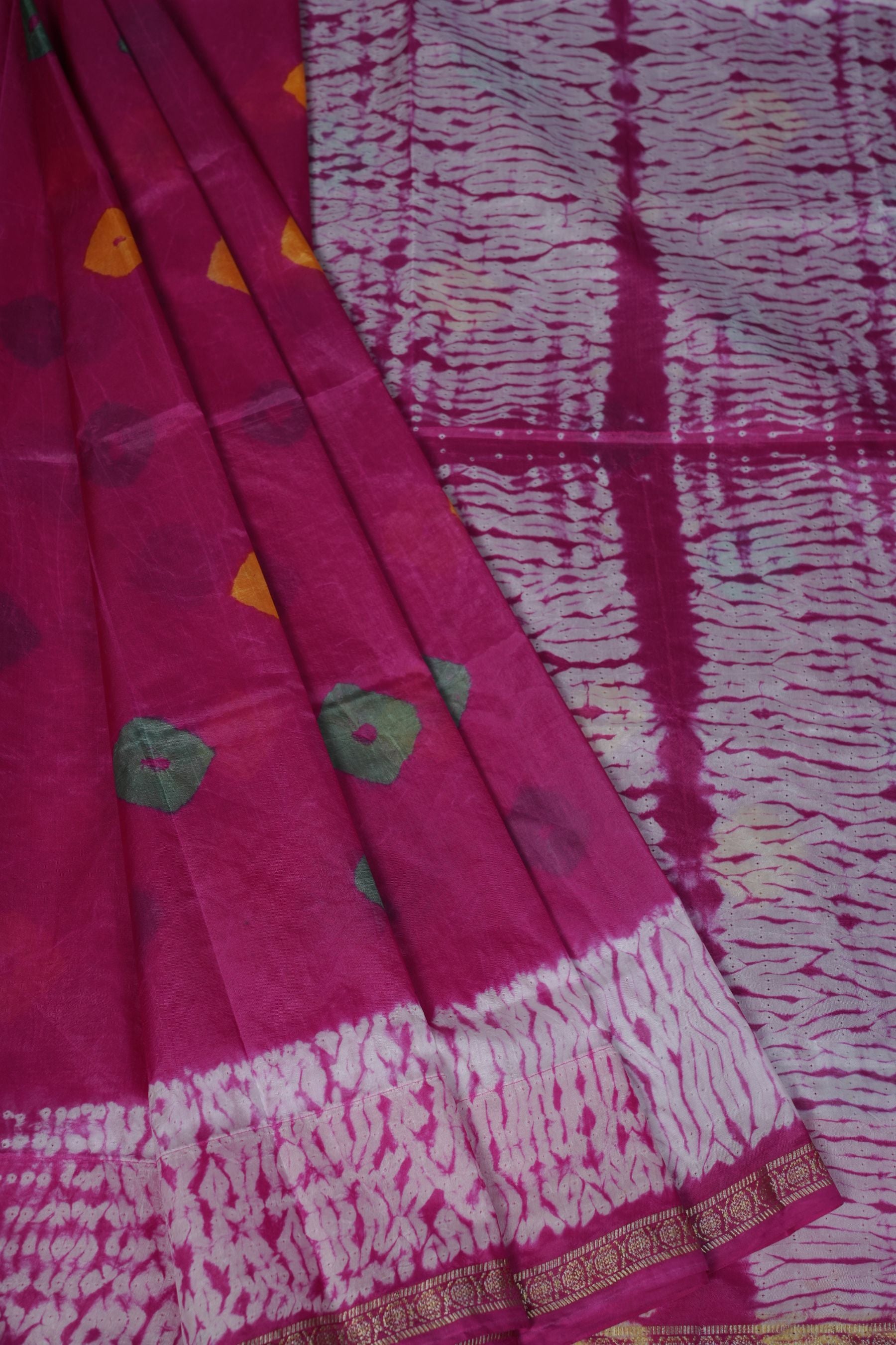 Authentic SHIBORI Sarees with BANDHEJ Design at JCS Fashions SAREE JCS Fashions