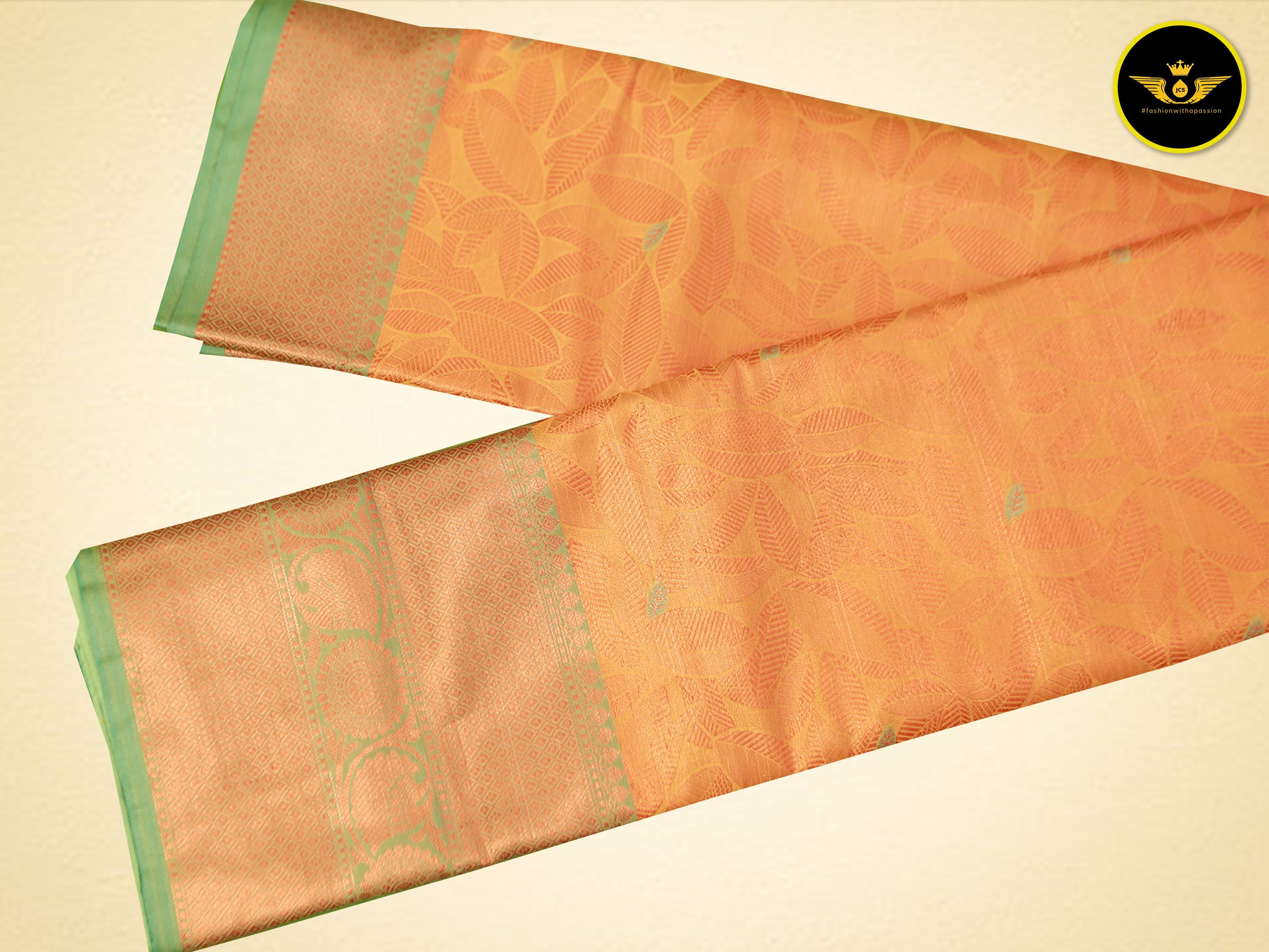 Vintage Elegance: Semi Silk Saree with Antique Zari Borders Saree JCS Fashions