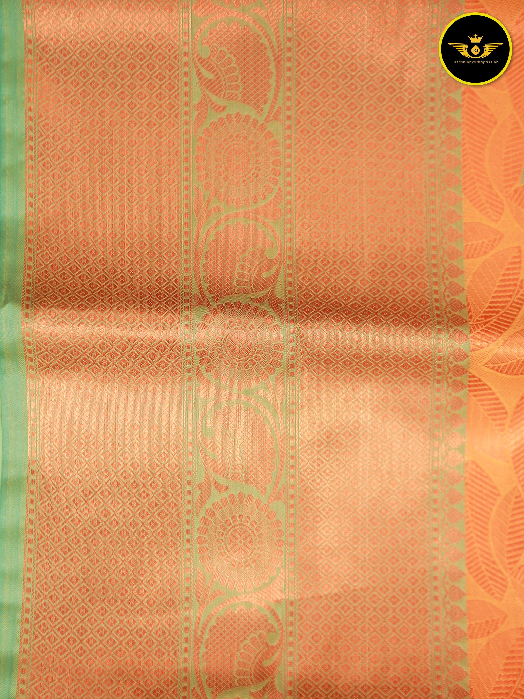 Vintage Elegance: Semi Silk Saree with Antique Zari Borders Saree JCS Fashions