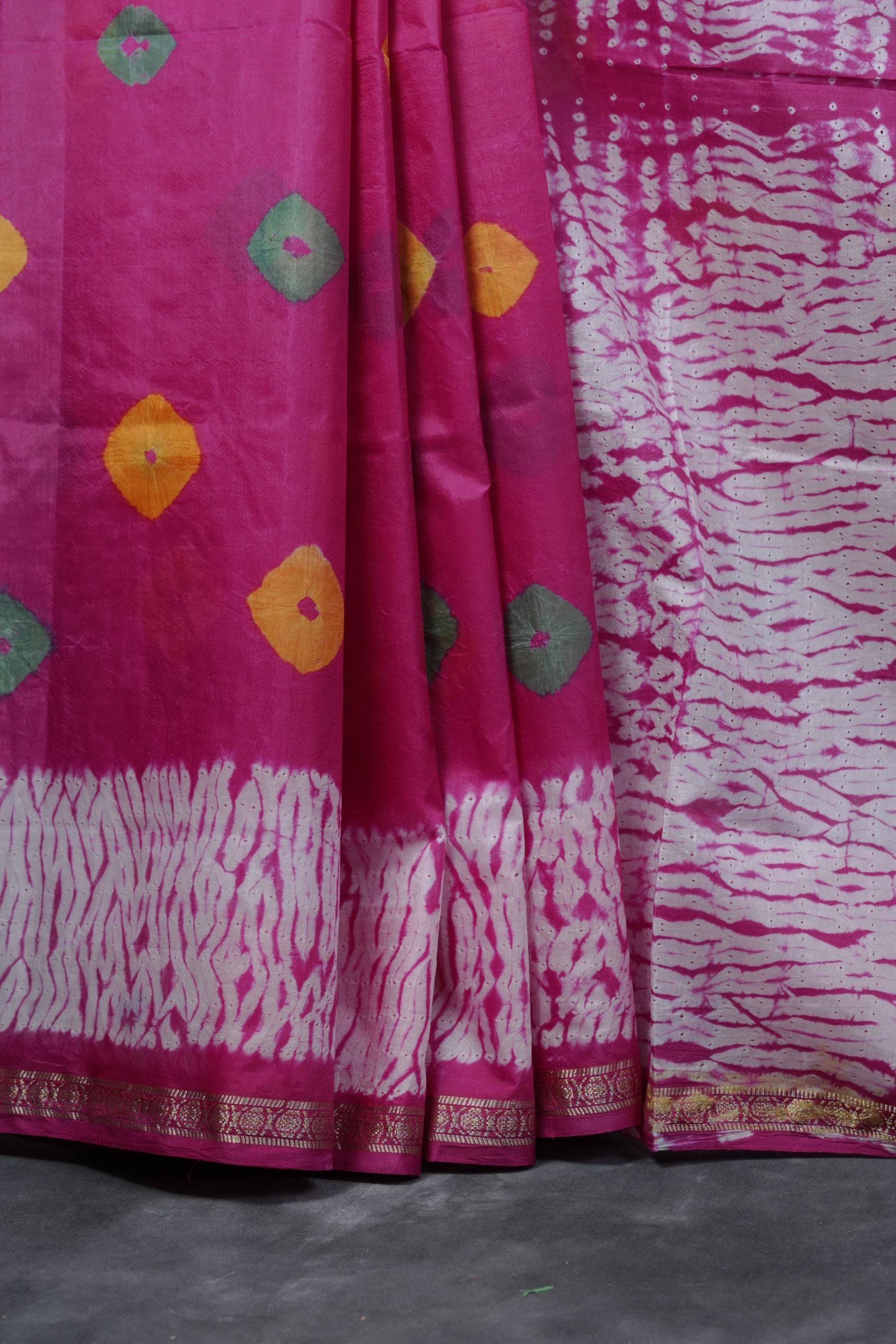 Authentic SHIBORI Sarees with BANDHEJ Design at JCS Fashions SAREE JCS Fashions