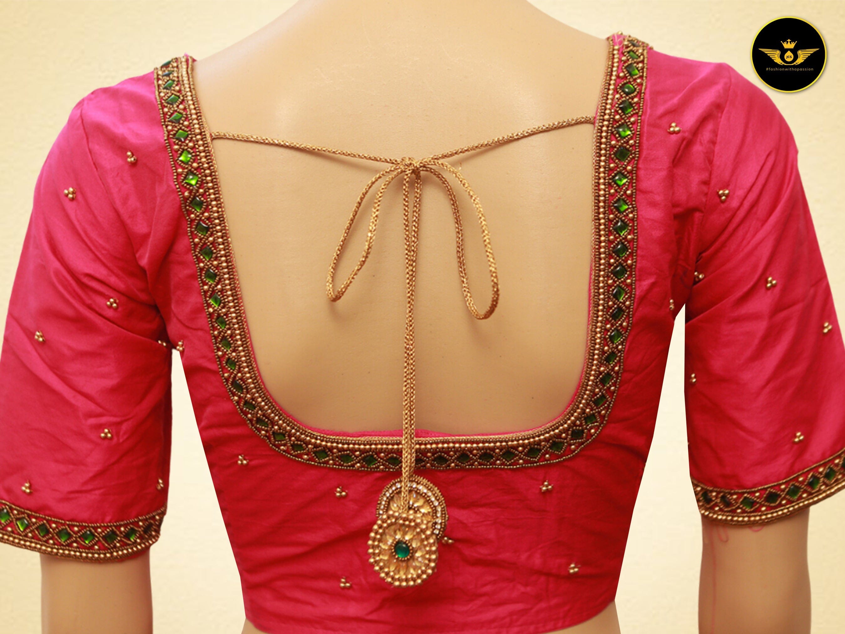 Aari & Zardosi Work Blouse - Elevate Your Elegance at JCSFashions Blouse JCS Fashions