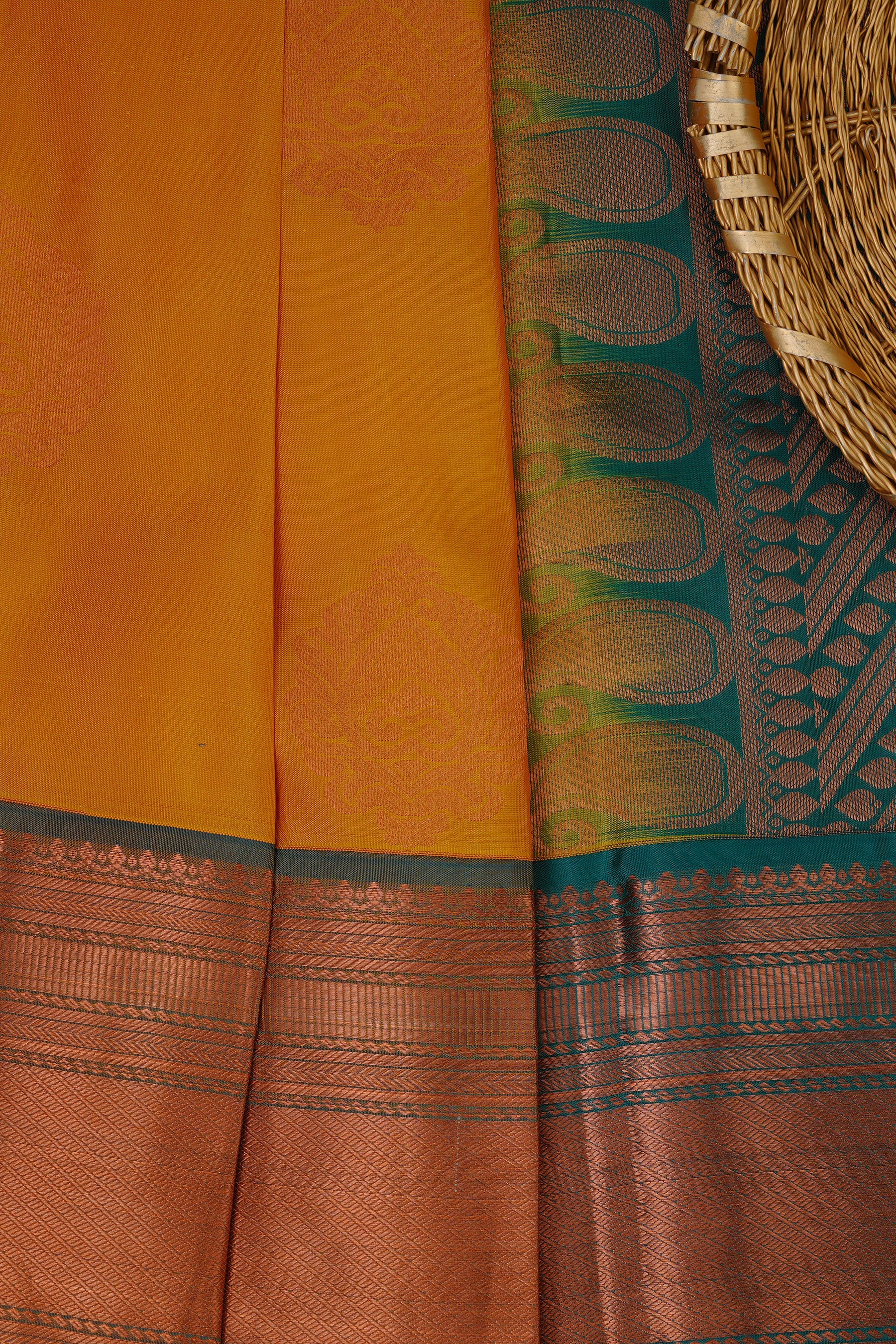 Handloom Double Warp Pure Silk Saree & Tailored Blouse Saree JCS Fashions