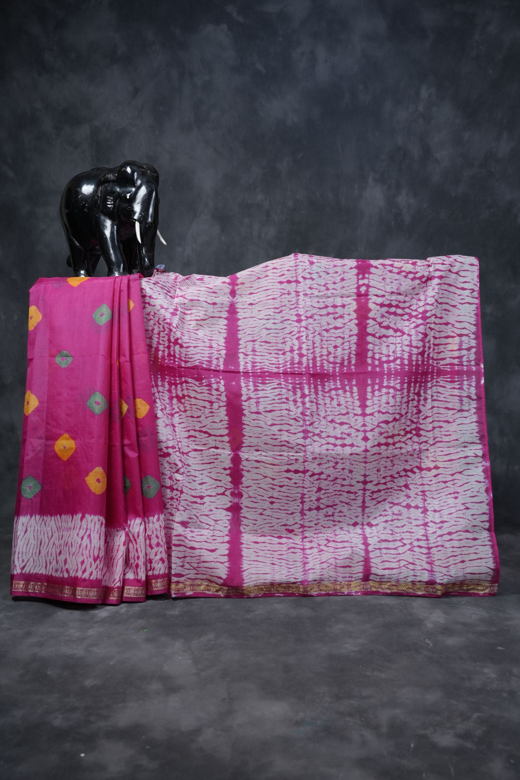 Authentic SHIBORI Sarees with BANDHEJ Design at JCS Fashions