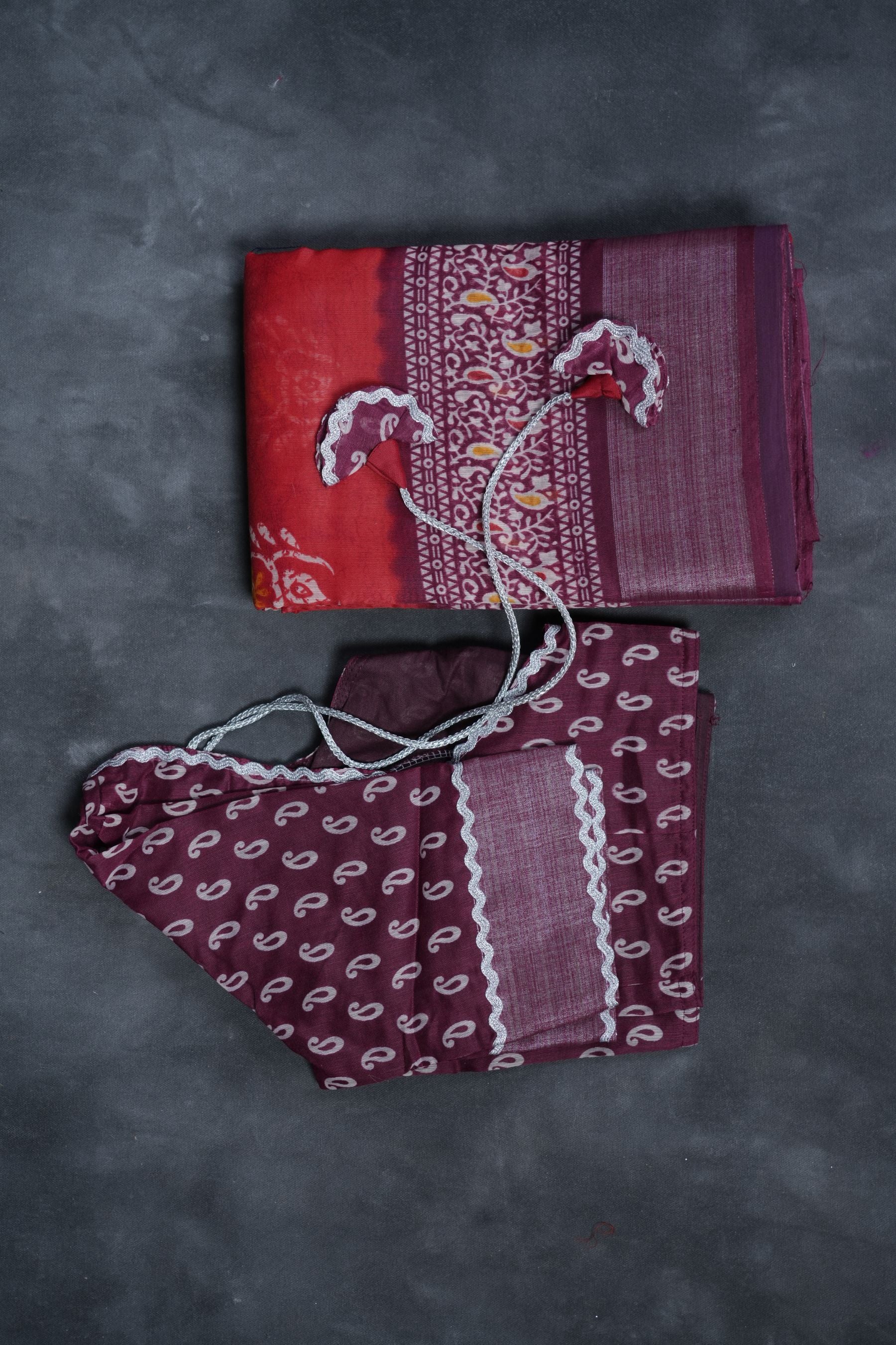 Elevate Elegance: Soft Jute Sarees with Allover Bhandini Print