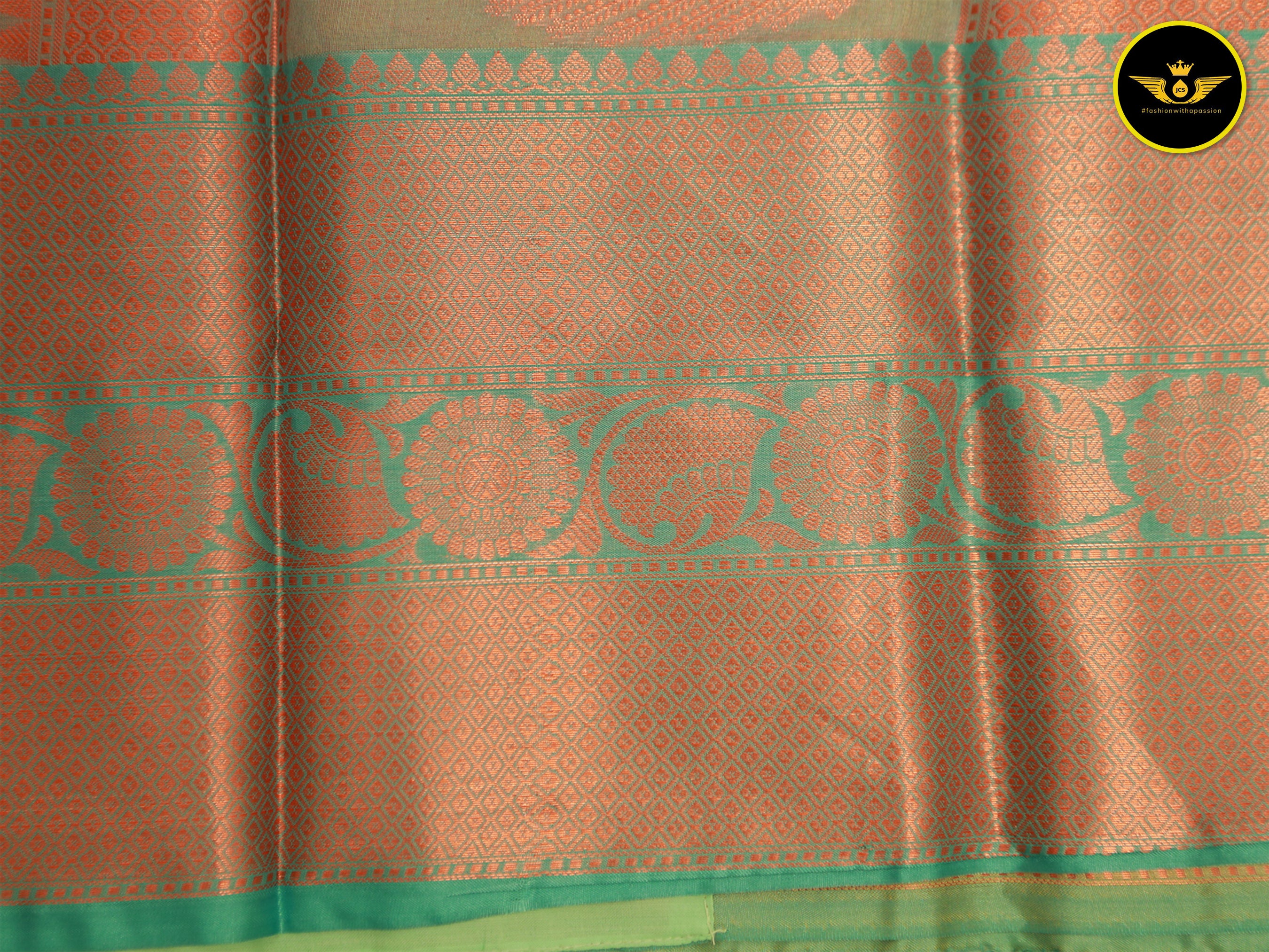 Vintage Elegance: Semi Silk Saree with Antique Zari Borders Saree JCS Fashions