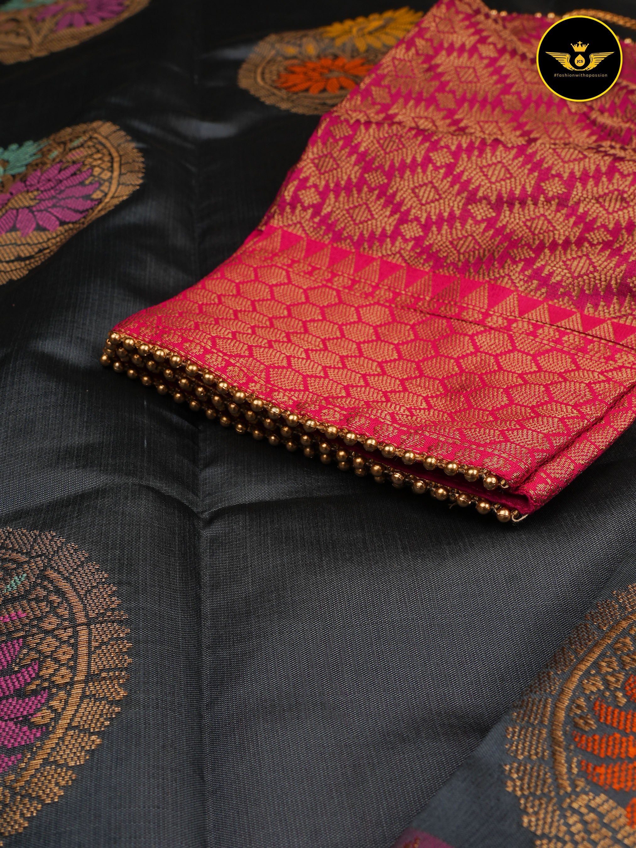 Soft Semi Silk Saree With Fully Stitched Jacquard Blouse