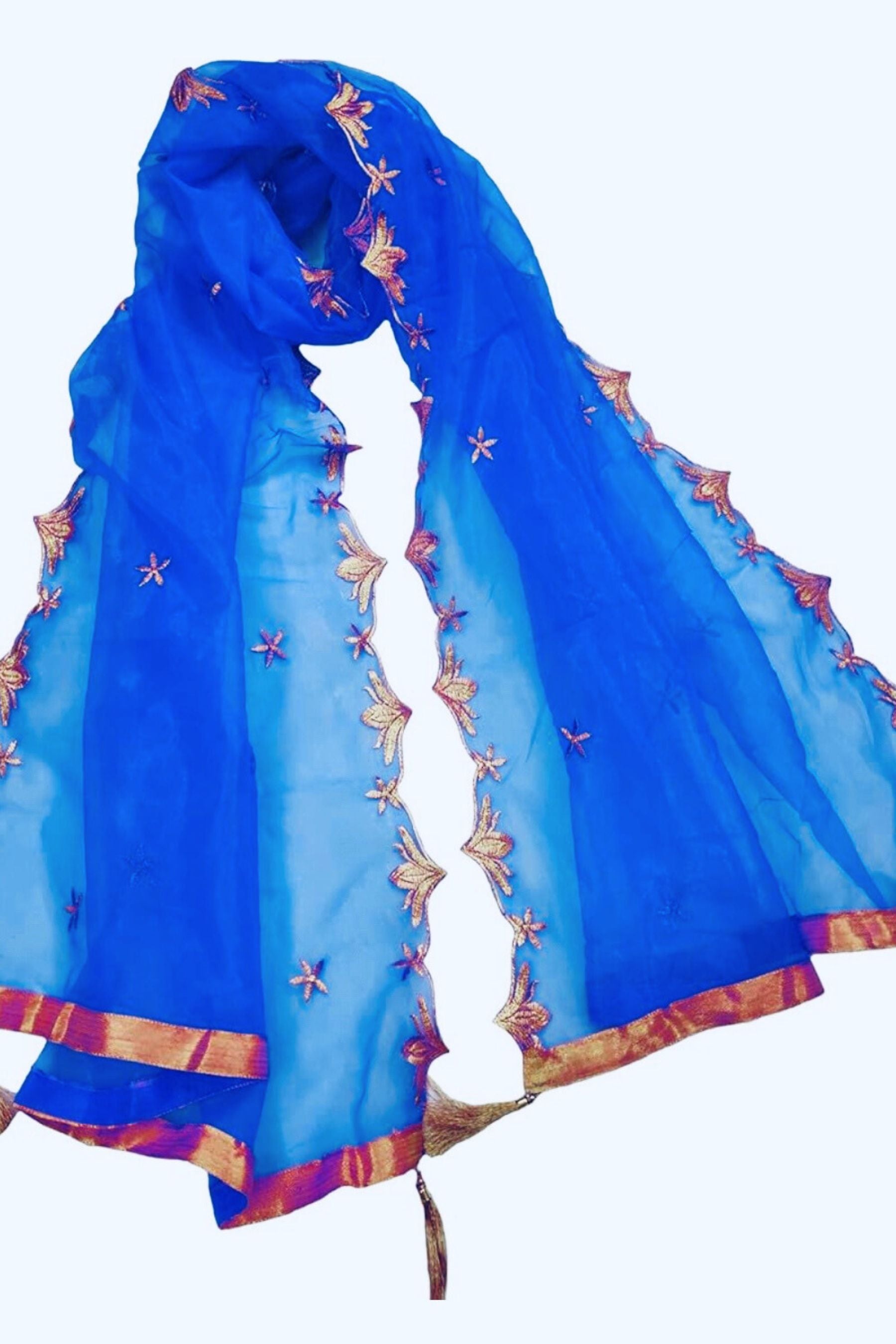 Premium Quality Embroidered Net Dupatta - For Graceful & Diverse Styling