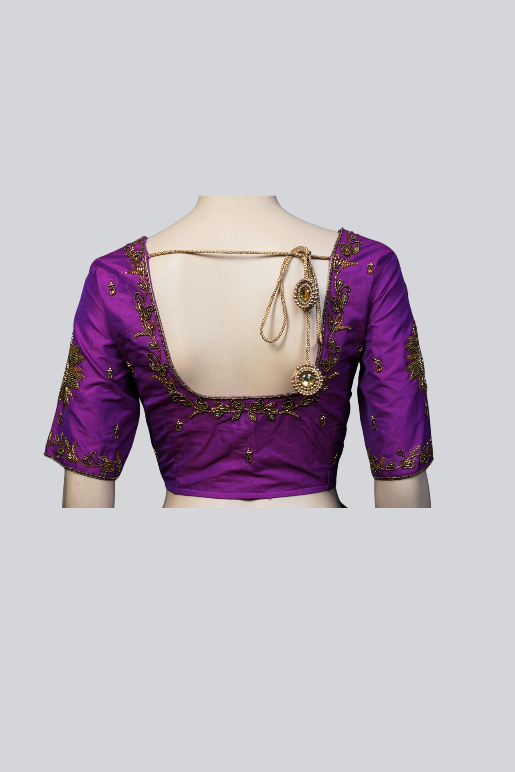 Exquisite Aari Work Bridal Blouse - Perfect Fit for Your Special Day Blouse JCS Fashions