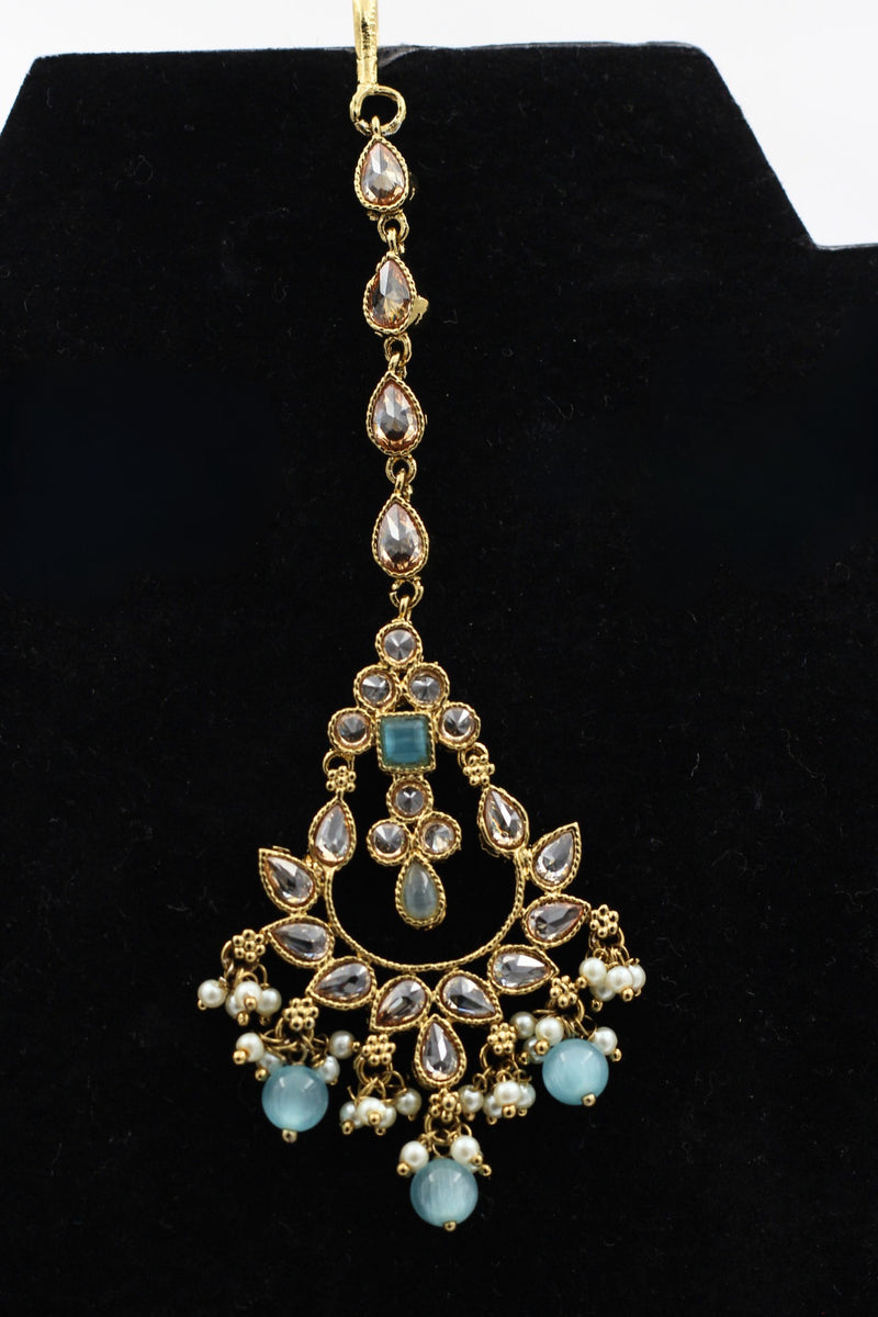 Radiant Elegance: JCS Fashions' Ornate Fancy Tikka with Vibrant Stones