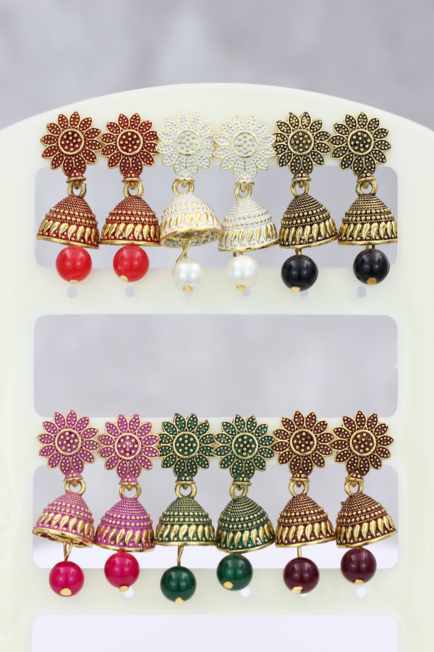 JCS Ethnic-Western Fusion Small Jhumkis: Radiant Gold-Plated Earrings Jewelry JCS Fashions