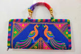 Traditional Rajasthani Embroidered Clutch - Chic Multicolored Accessory