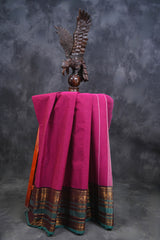 Ethnic Elegance Chettinad Cotton Saree: Traditional Indian Attire