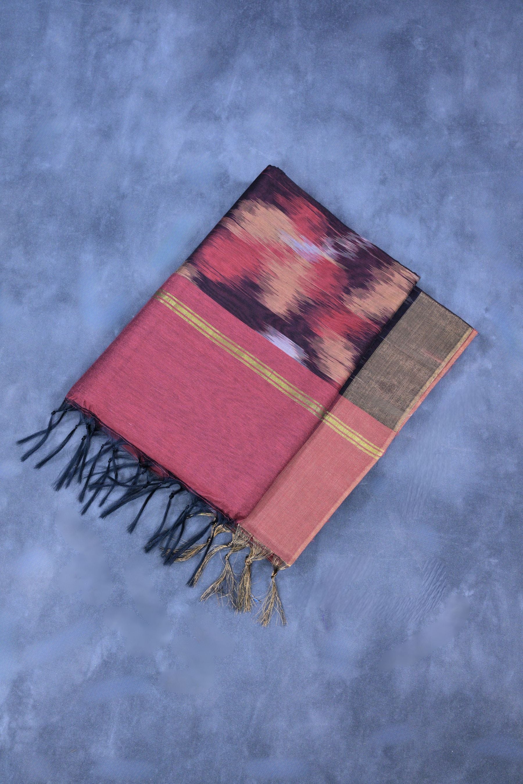 Pochampally Soft Cotton Saree - Beautiful Ikkat Design