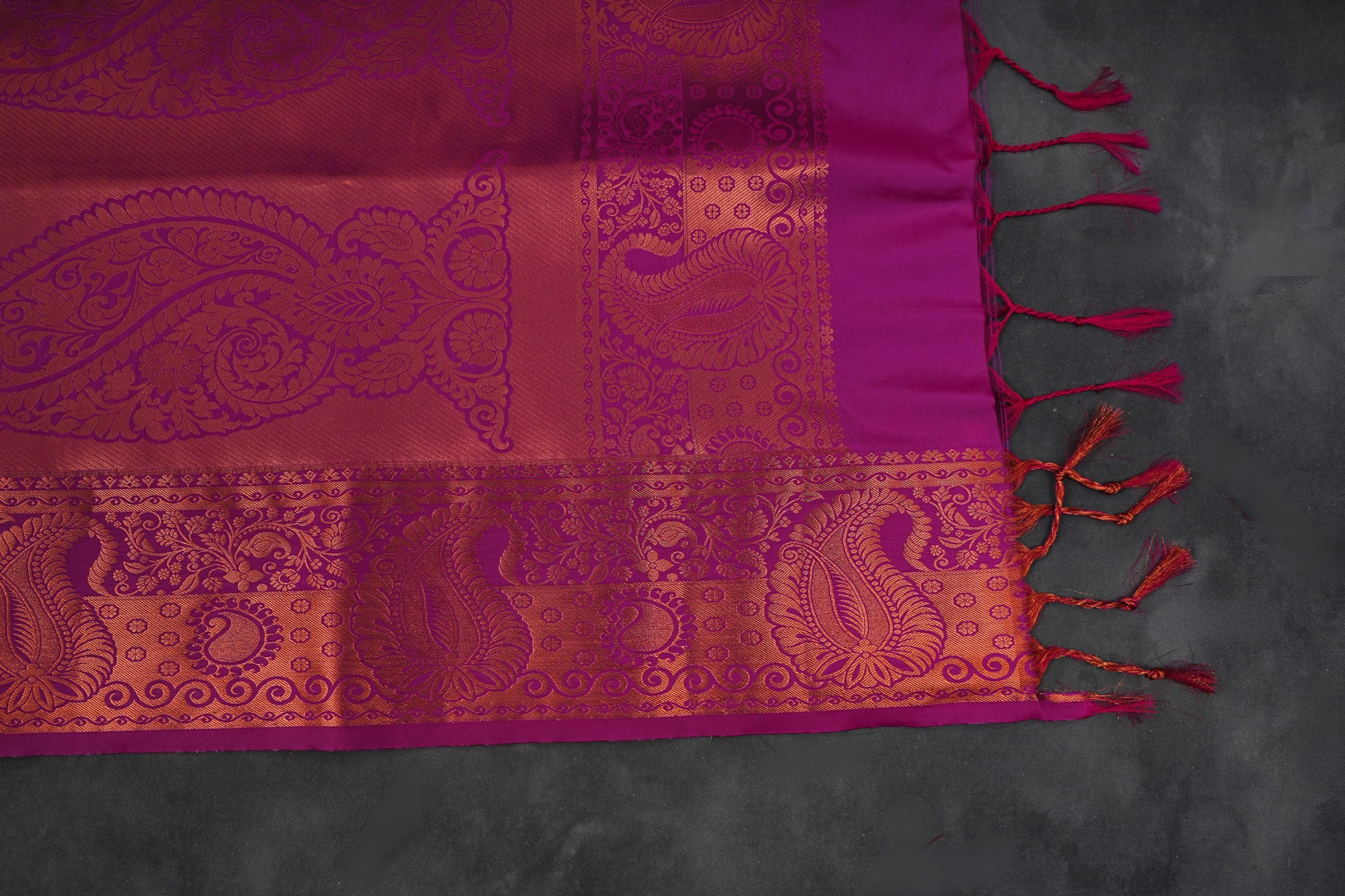 Elegant Kanchipuram Blended Silk Saree: Tradition meets Style Saree JCS Fashions