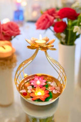 10-Inch Metal Diyas & Lanterns - Radiant Decor for Enchanting Spaces