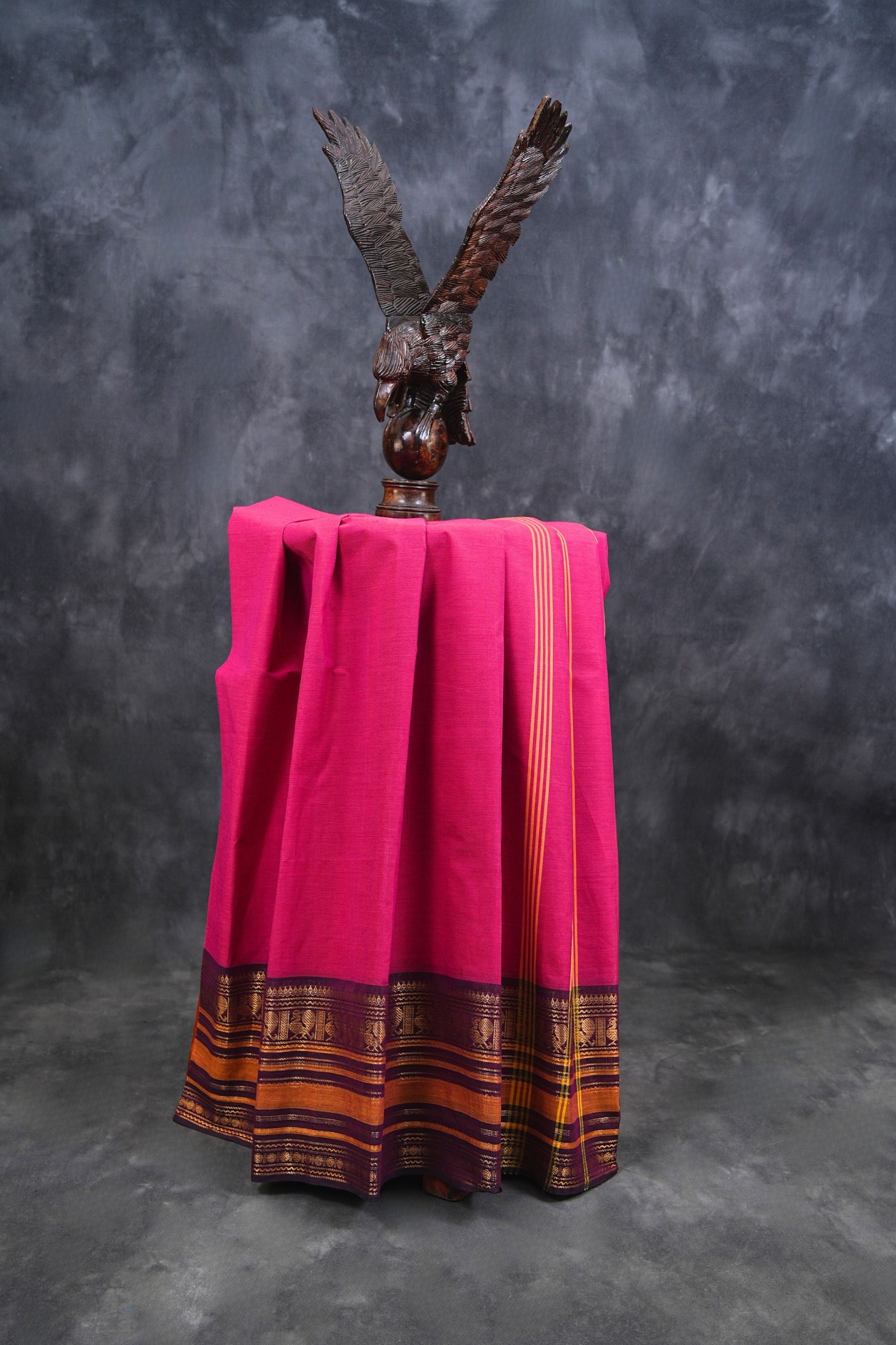 Regal Chettinad Cotton Saree – Traditional Elegance Melds with Modern