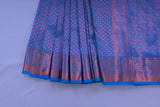 Exquisite Kanchipuram Pure Silk Saree with Golden Zari Weaving