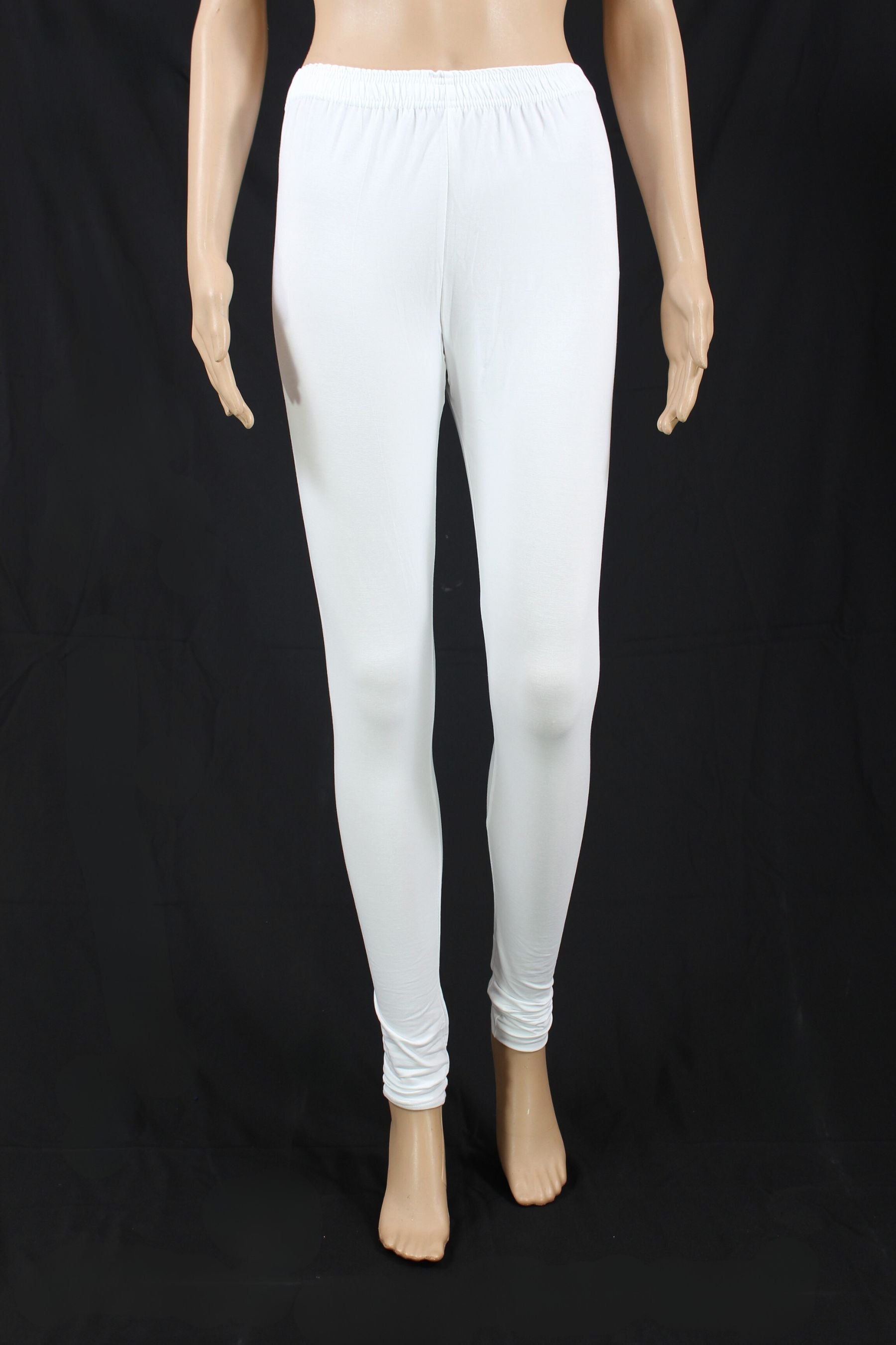 4-Way Stretch Lycra Leggings: Ultimate Comfort Meets Sleek Design Legging JCS Fashions White S