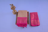 Pure Kanchipuram Silk Saree with Golden Zari and Butties - JCSFashions