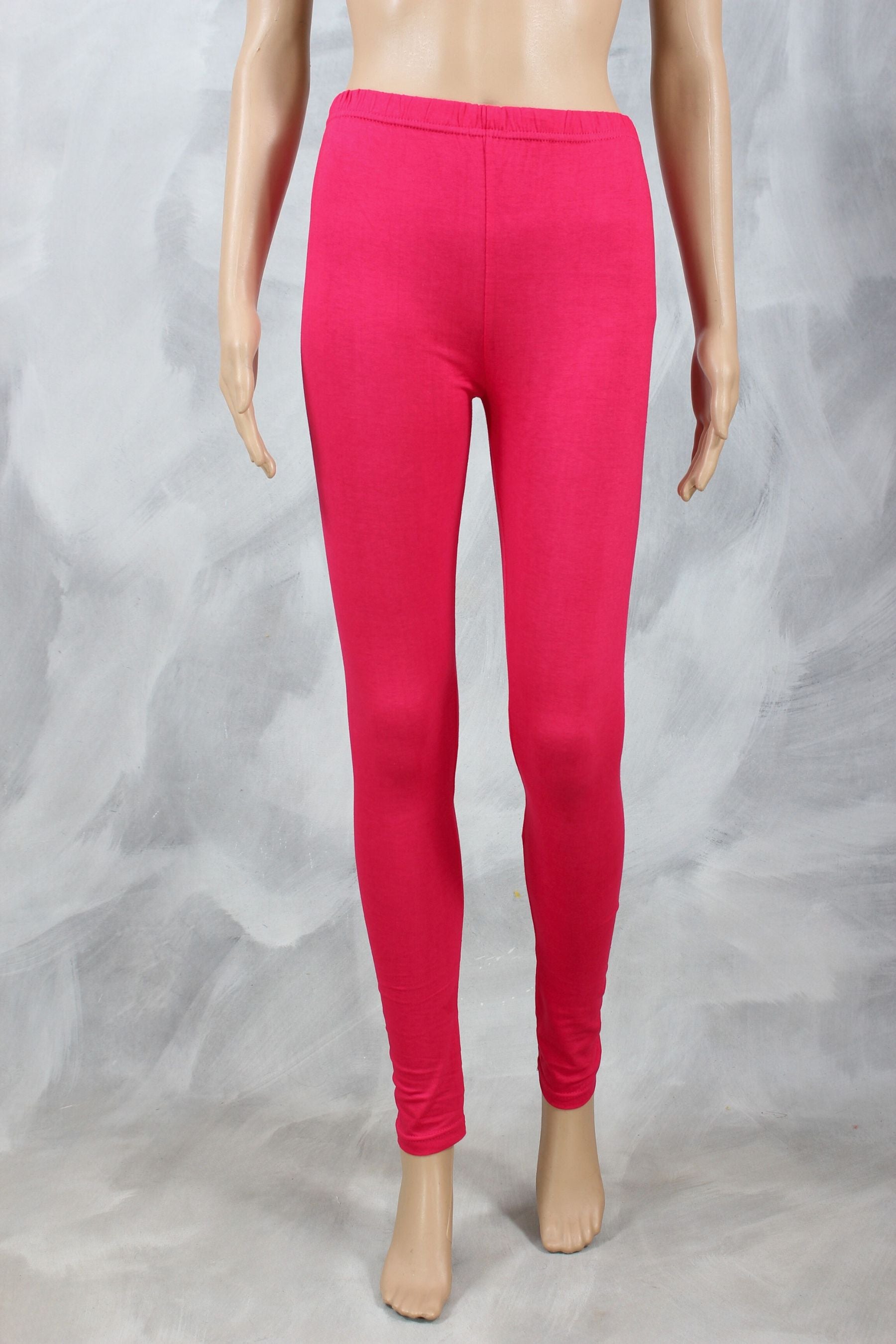 JCS Supreme Comfort 100% Cotton Leggings - Skin-Fit and Breathable Legging JCS Fashions Pink XL