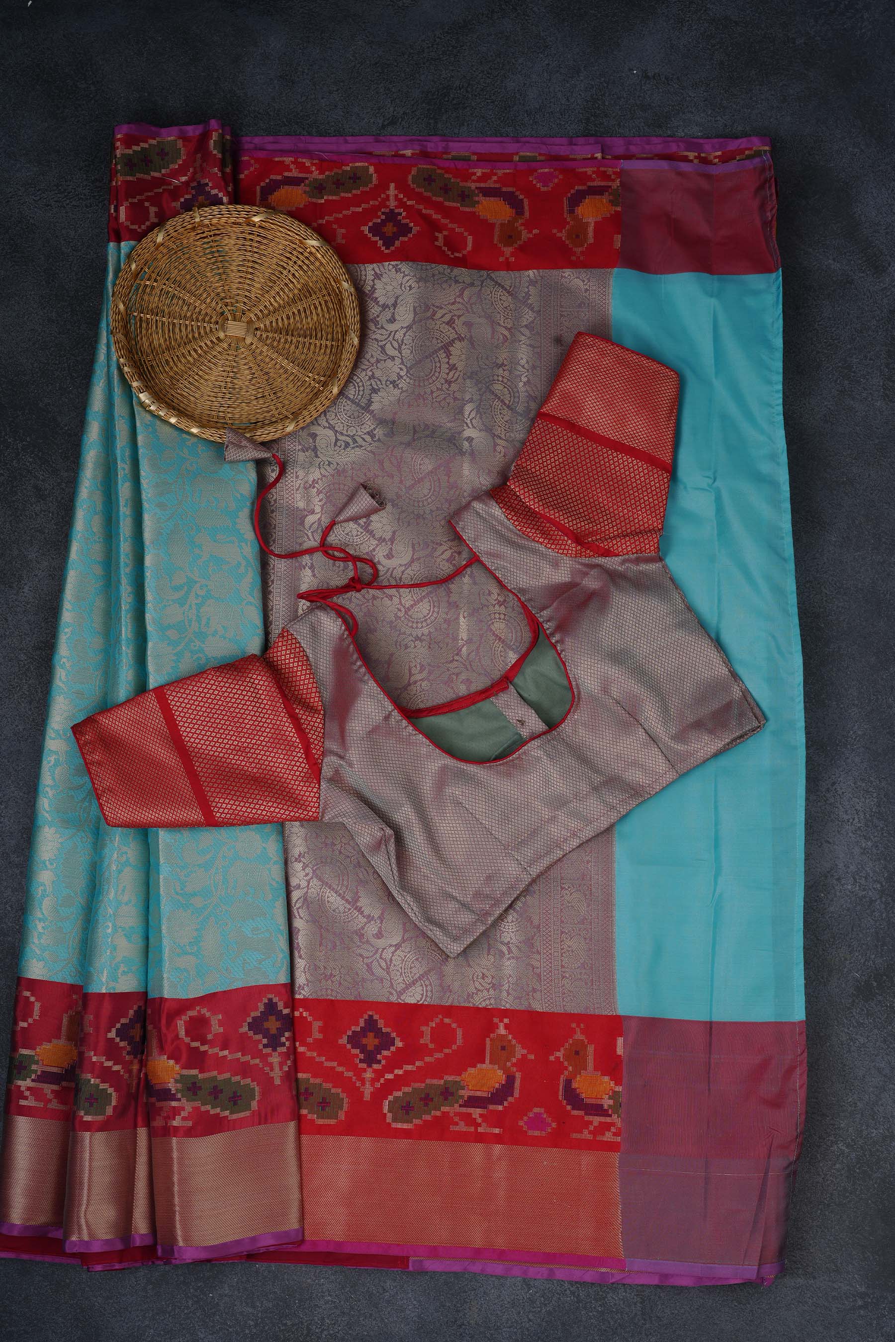 Exquisite Royal Banarasi Tissue Saree with Stylish Jacquard Blouse Saree JCS Fashions