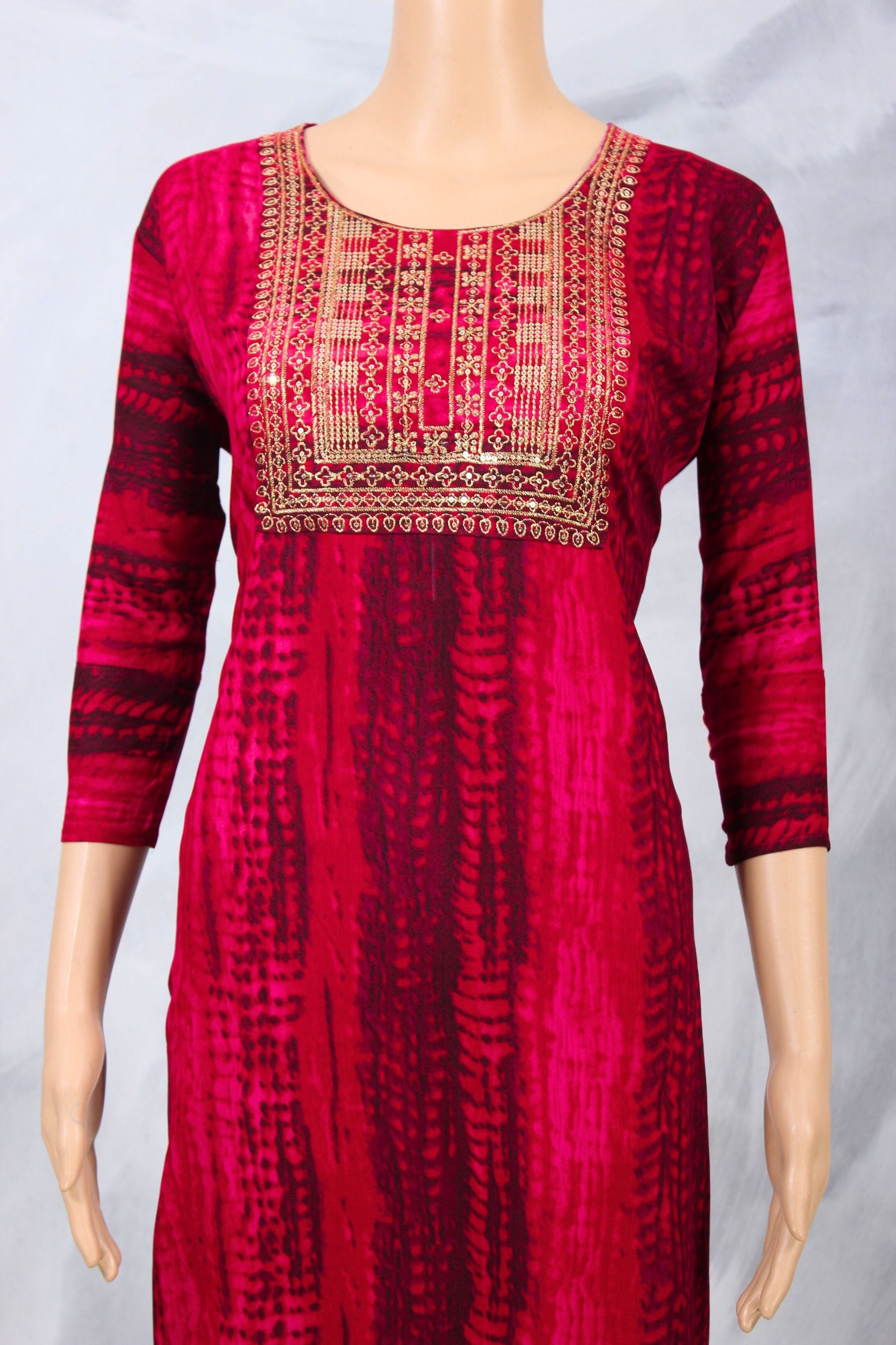 Timeless Elegance: Rayon Kurti with Zari and Sequin Embroidery KURTI JCS Fashions