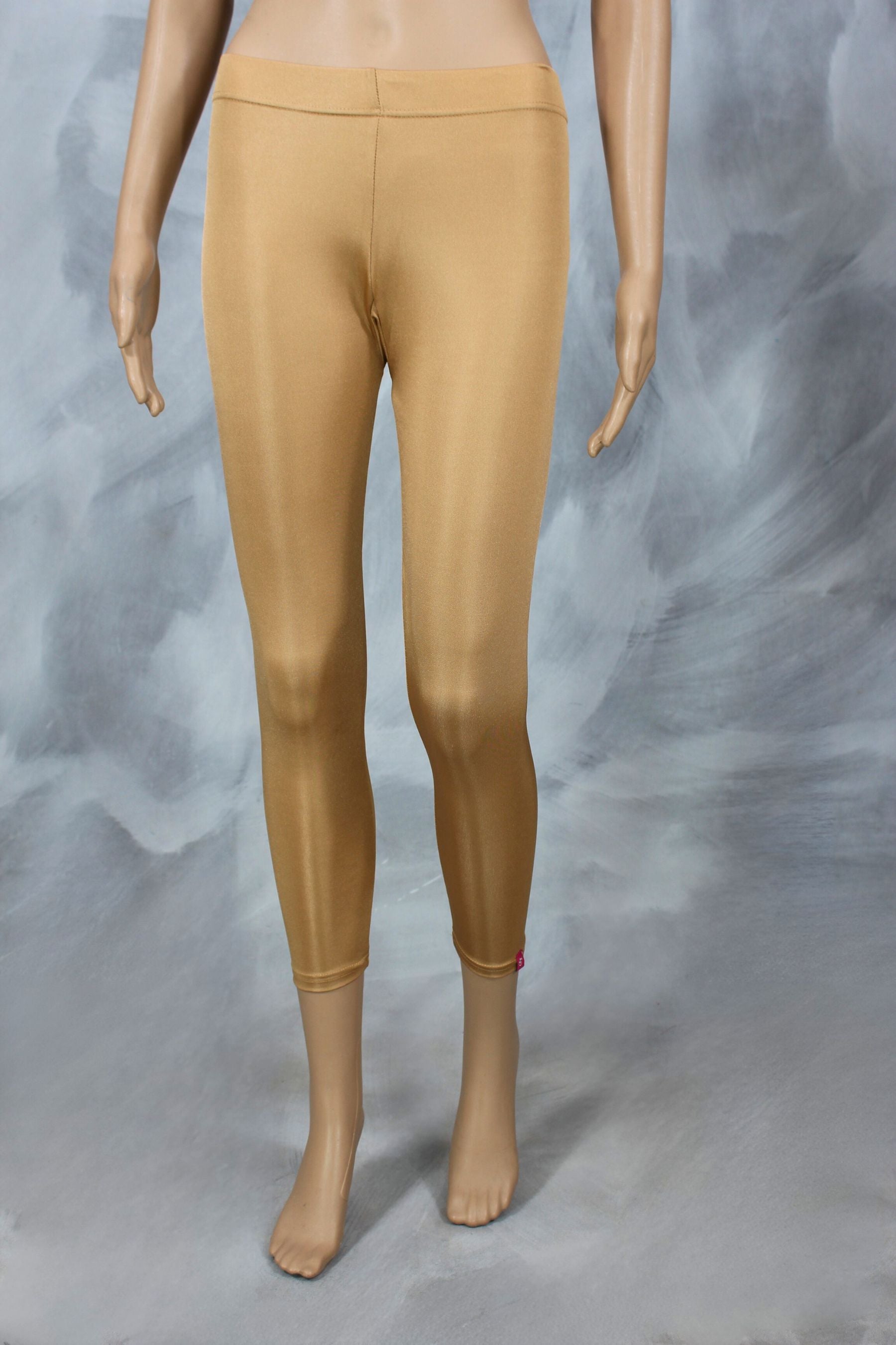 JCS Fashions Ankle-Length Shimmer Leggings - Sparkle in Style & Comfort Legging JCS Fashions Gold L