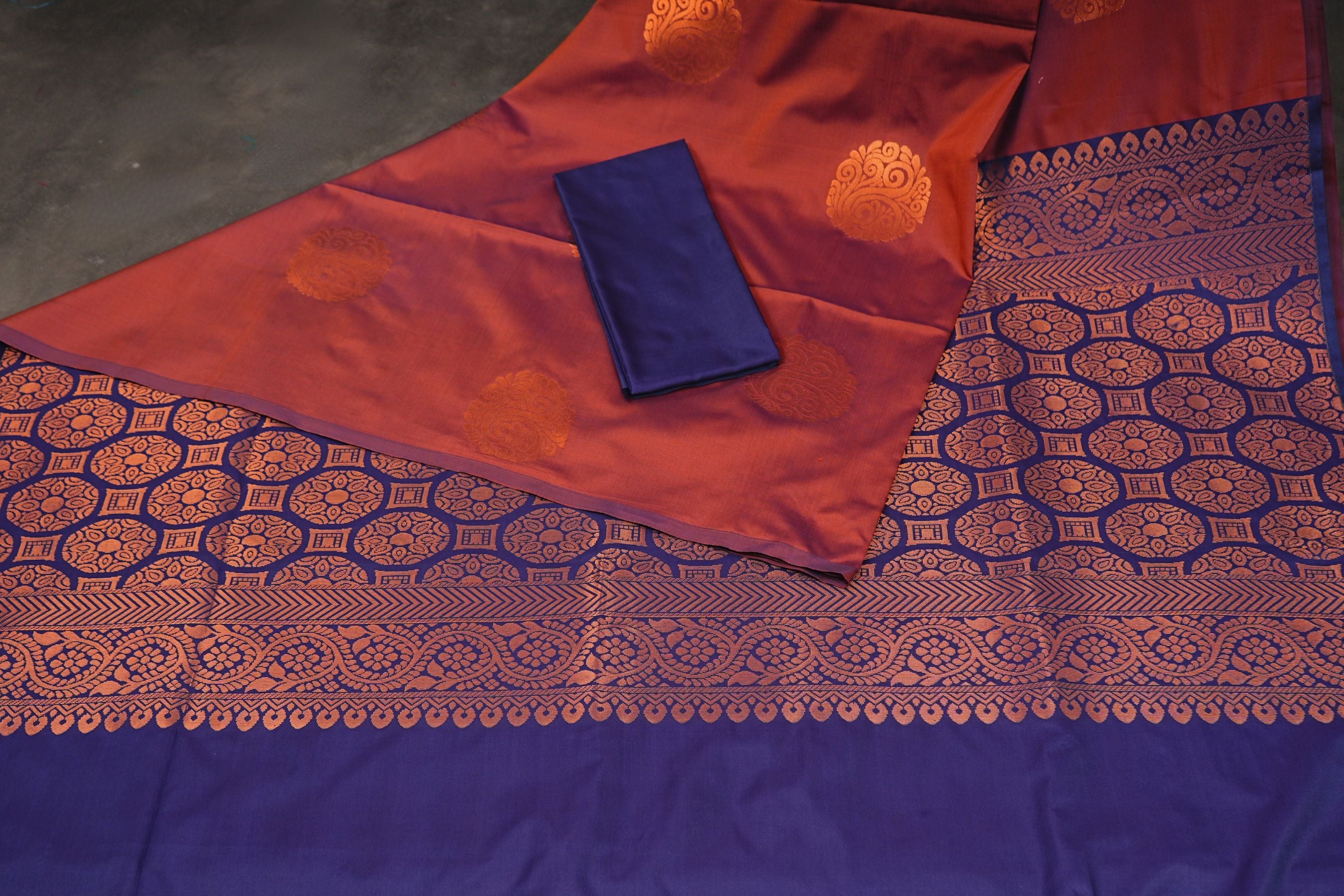 Regal Kanchipuram Blended Silk Saree: Tradition Meets Elegance Saree JCS Fashions