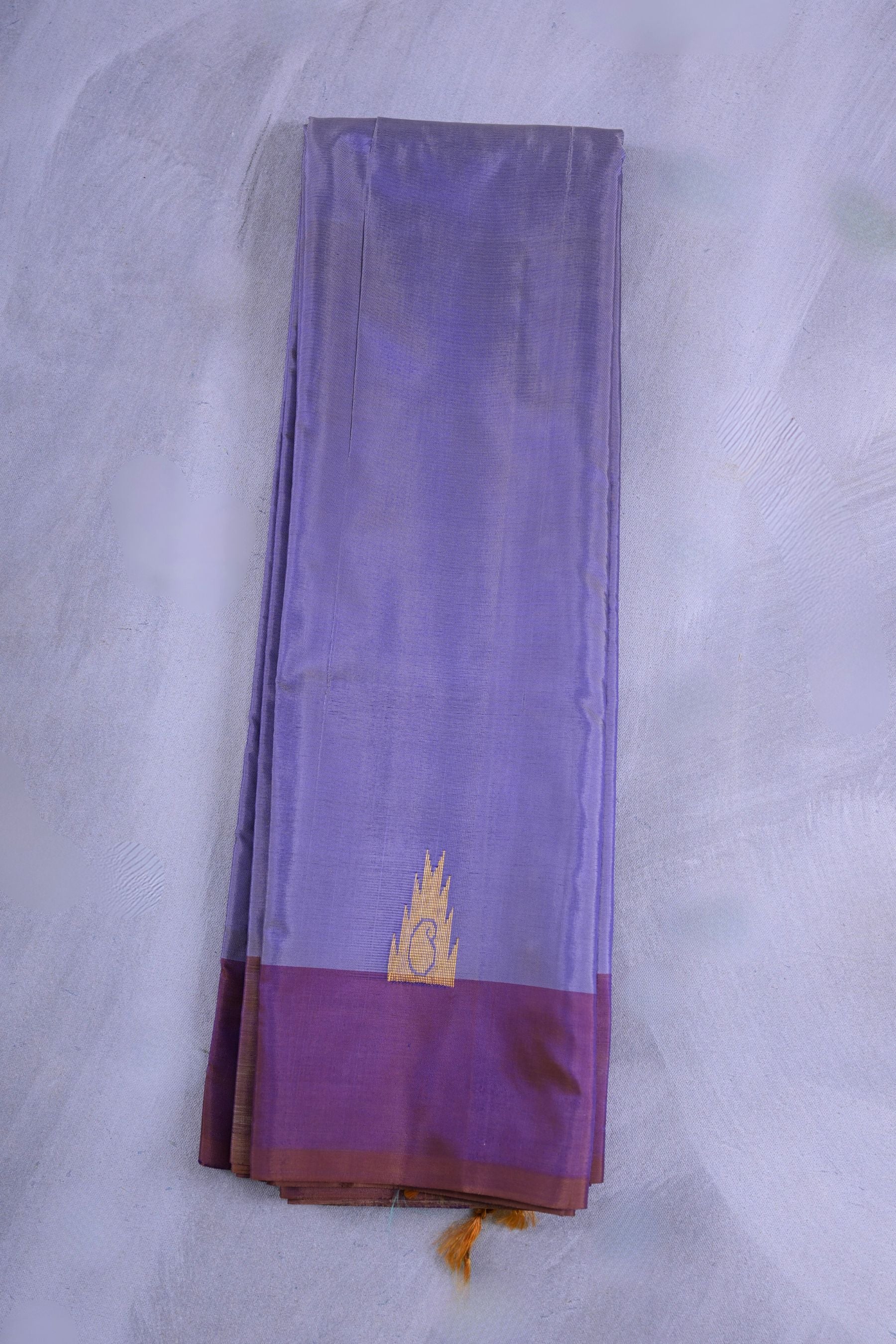 Handcrafted Vaazhai Naar Saree - Tradition Meets Sophistication Saree JCS Fashions Lavender 5.5 meters