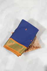 Premium Cotton Saree with Chic Linen Pallu -Style &Comfort by JCSFashions