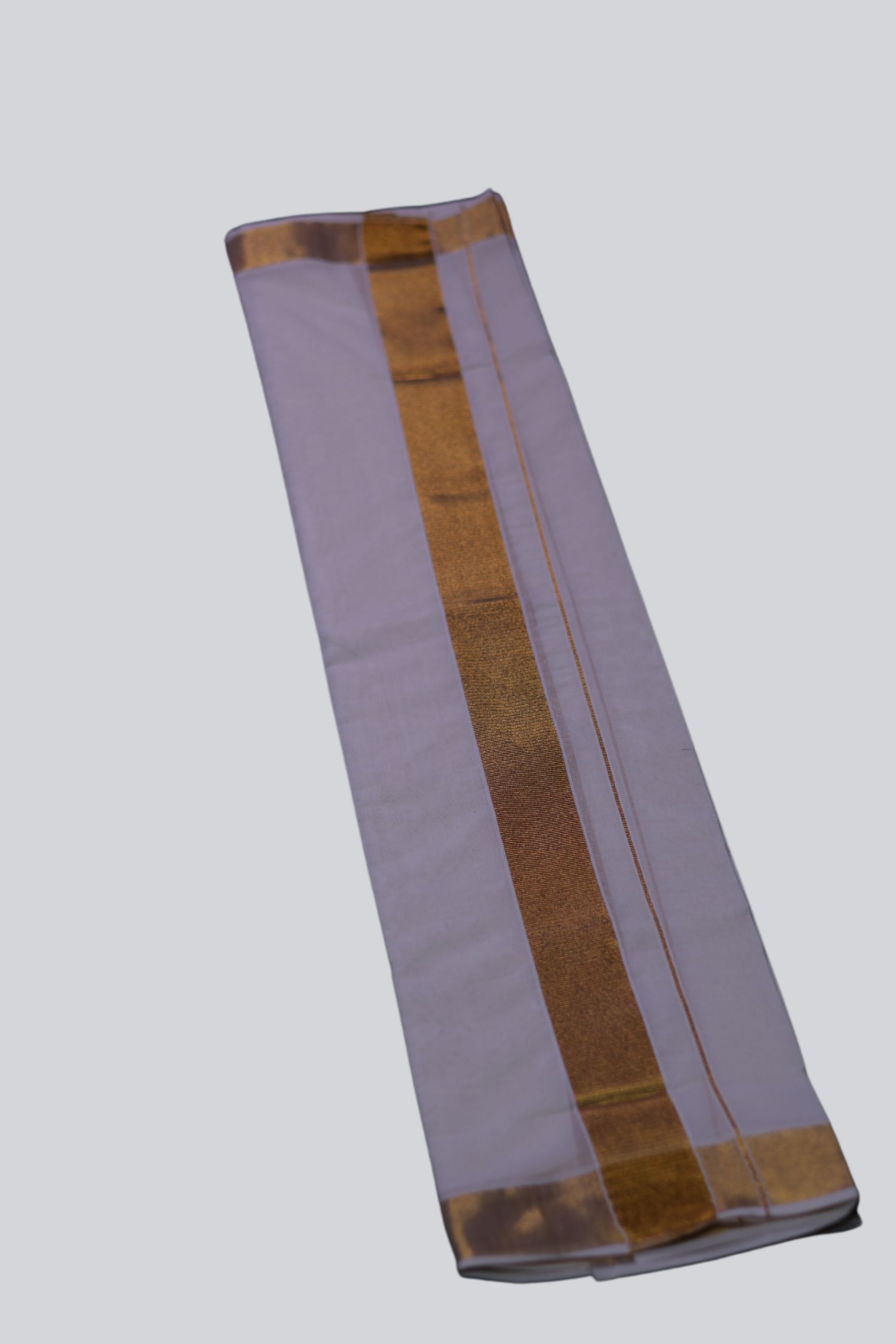 Exquisite Men's Cotton Angavastram/Towel: Gold Zari Lines |JCS Fashions