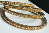 Gold Polish Jewelry Stone Bangles | Elegant and Timeless by JCSFashions