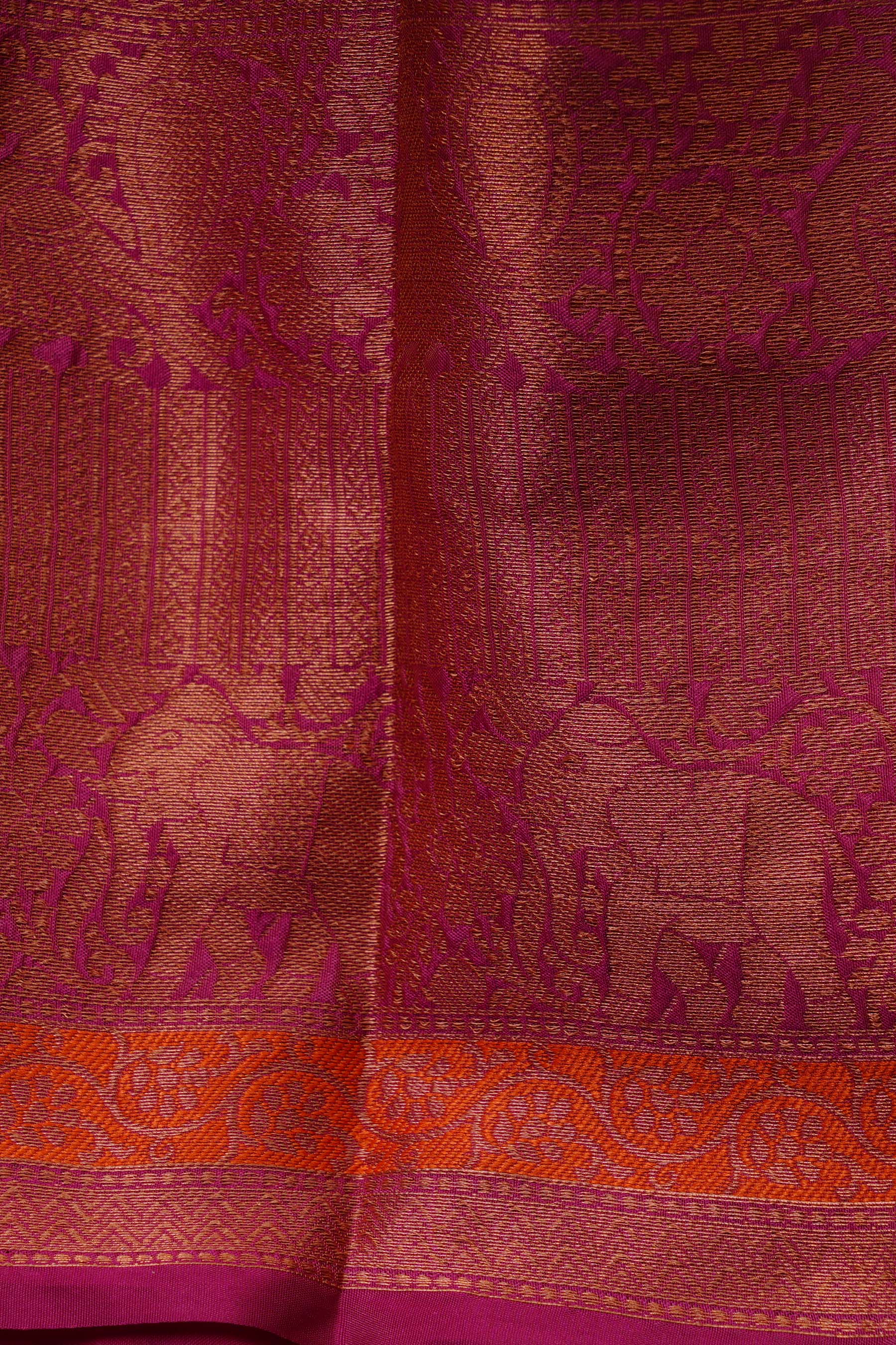 Regal Banarasi Tissue Saree with Jacquard Blouse: Traditional Style Saree JCS Fashions