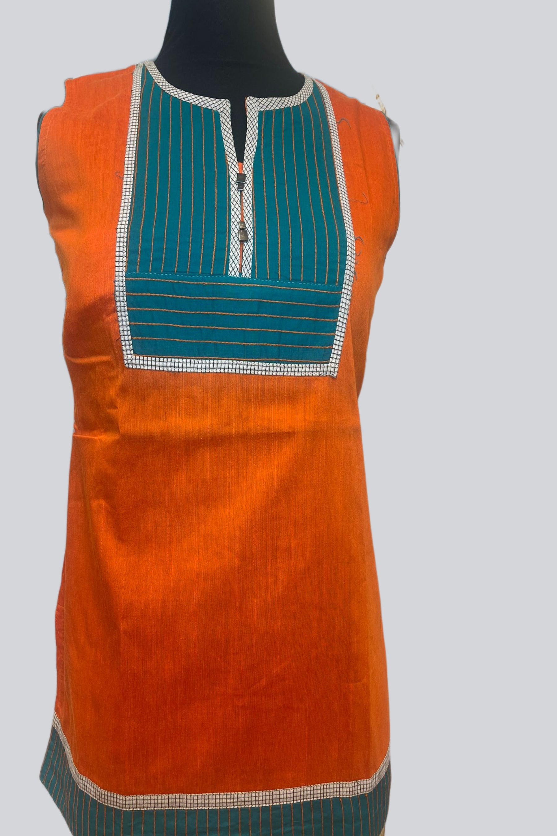 Stylish Cotton Kurti - Perfect for any occasion |JCS Fashions KURTI JCS Fashions Orange Medium (38)