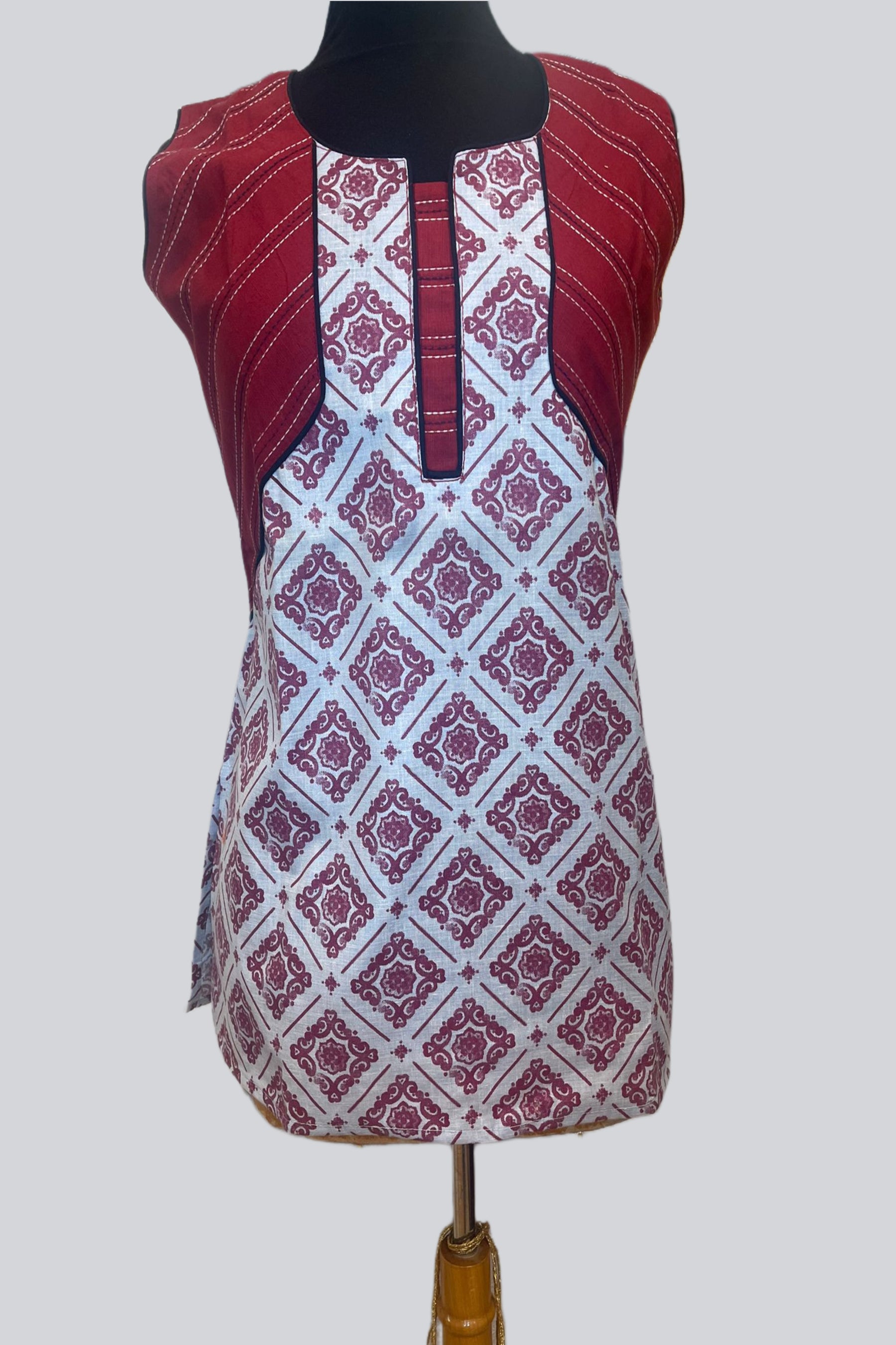 Elevate Your Style: Cotton Kurti, 28" Length, Trendy Short Sleeves KURTI JCS Fashions