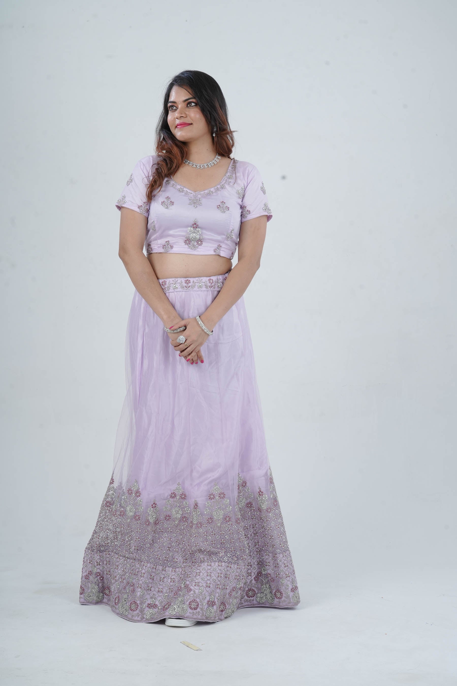 Designer Soft Net Lehenga Set with Exquisite Stone & Embroidery Detailing LEHENGA JCS Fashions