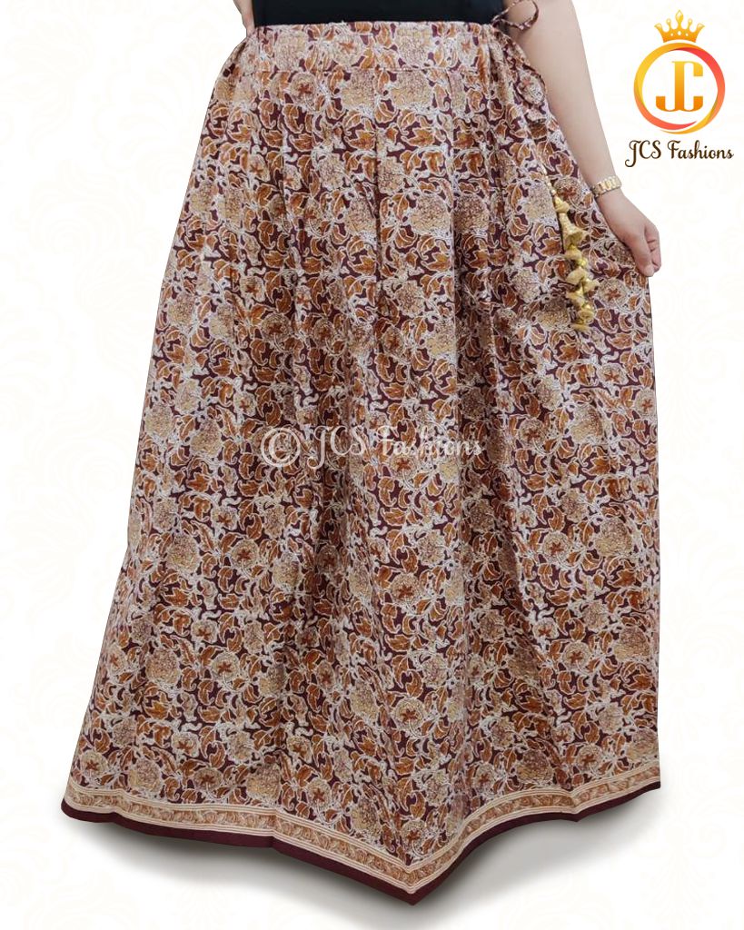 Gorgeous Kalamkari and Ajrakh Prints Skirts Lehanga LEHANGA JCS Fashions